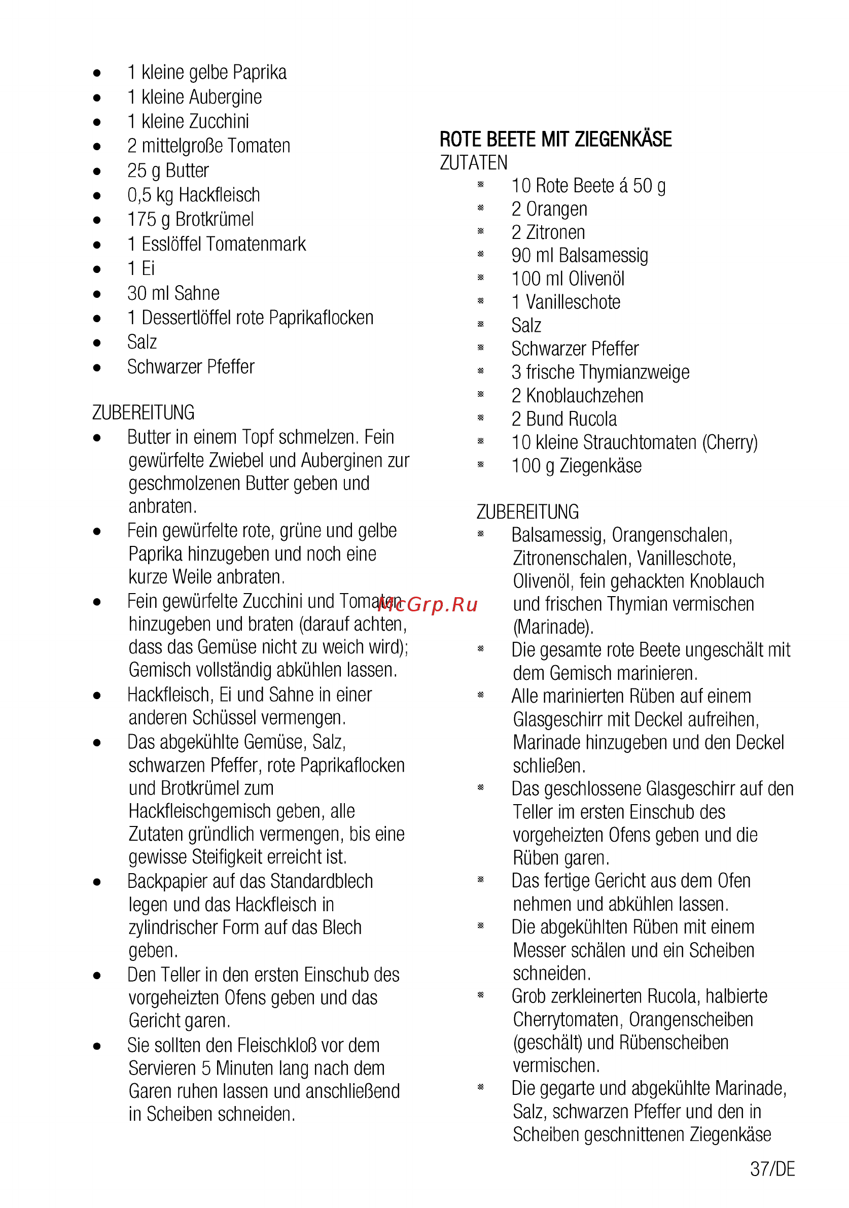 Beko BCW18501X [37/112] Rote beete mit ziegenkäse