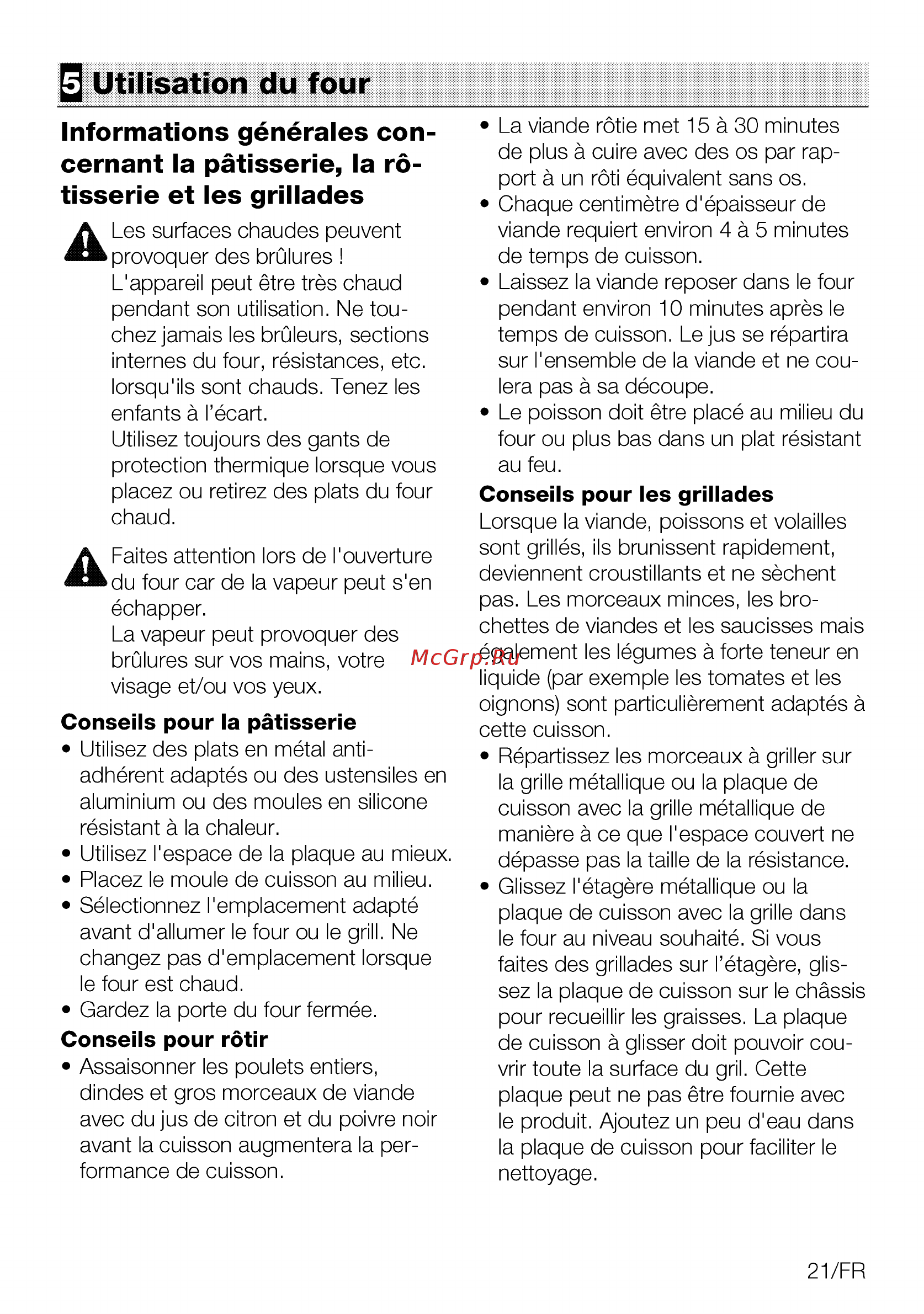Beko BIE21302RBPS [21/76] Utilisation du four
