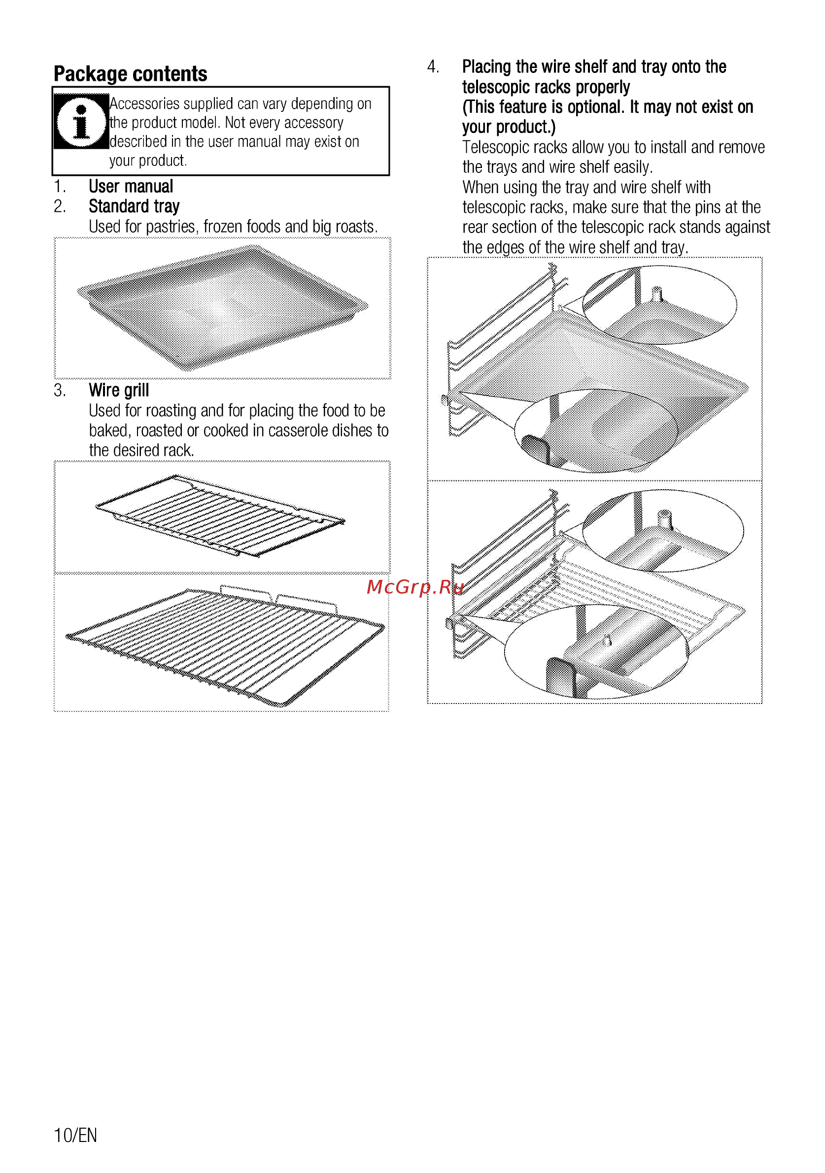 Beko BRE22305X [10/92] Package contents_________________