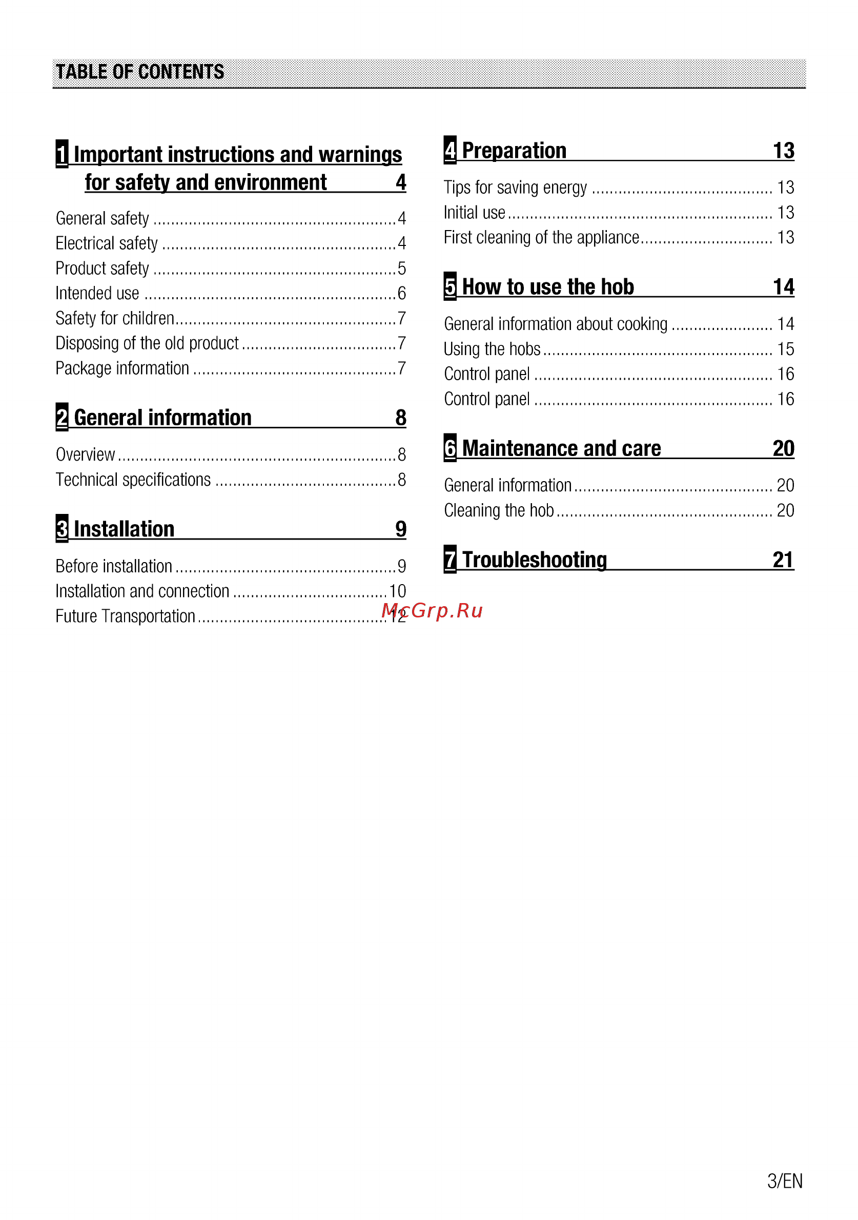 Beko HII64400ATW [3/92] Important instructions and warnings b preparation___________________ 13