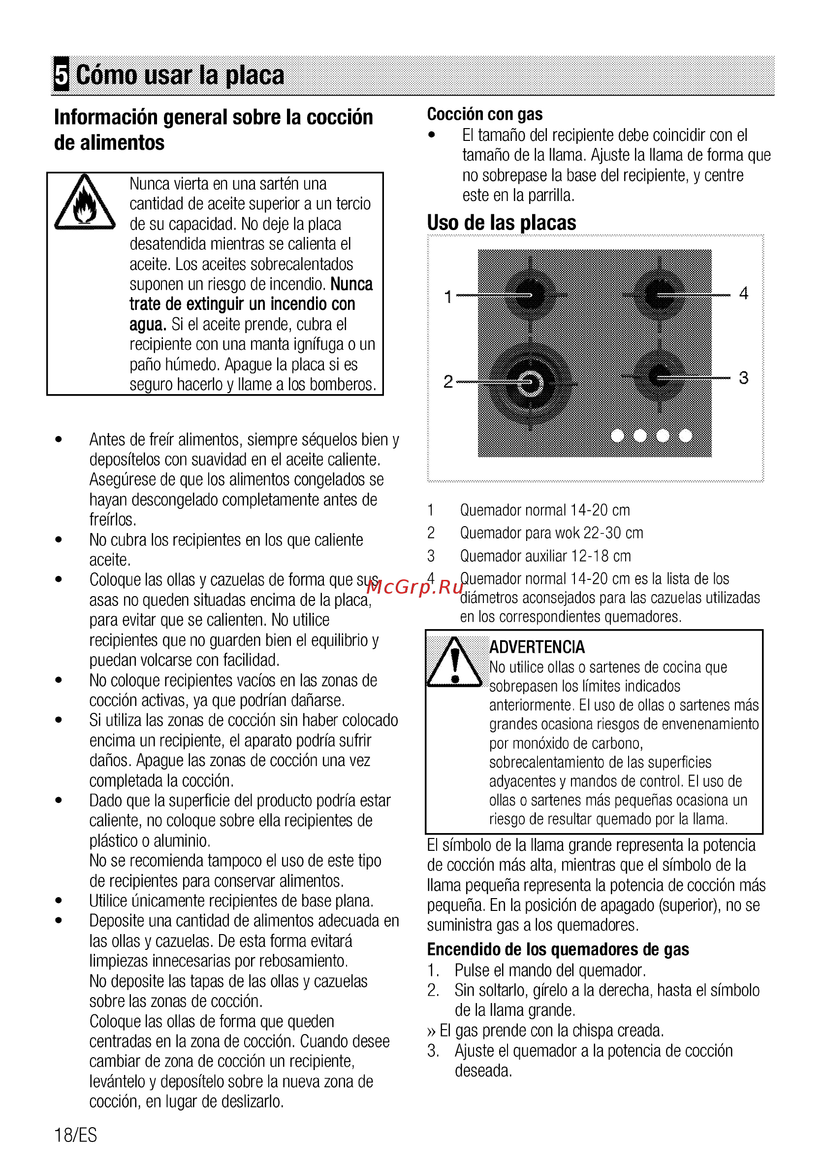Beko HINW64229S [42/68] Cómo usar la placa