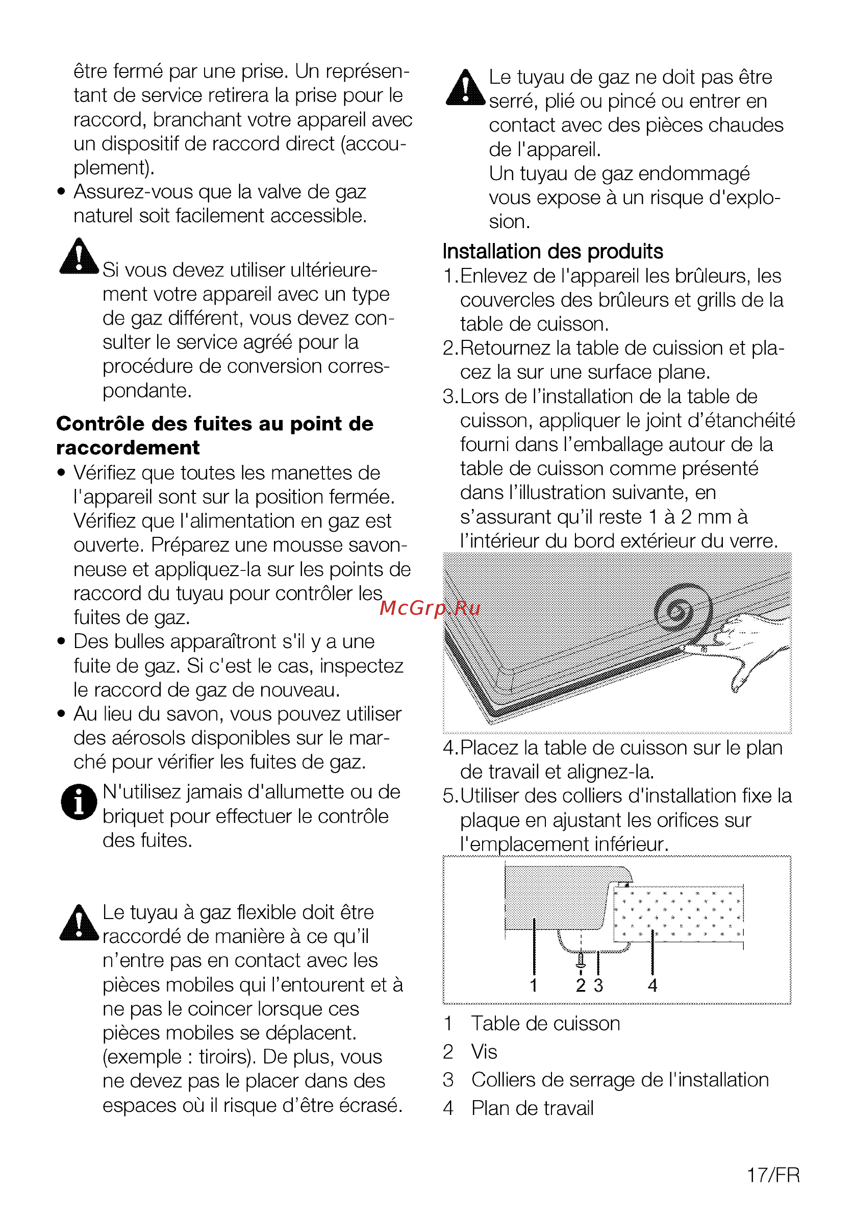Beko HING 642202 SB [17/56] Contrôle des fuites au point de raccordement
