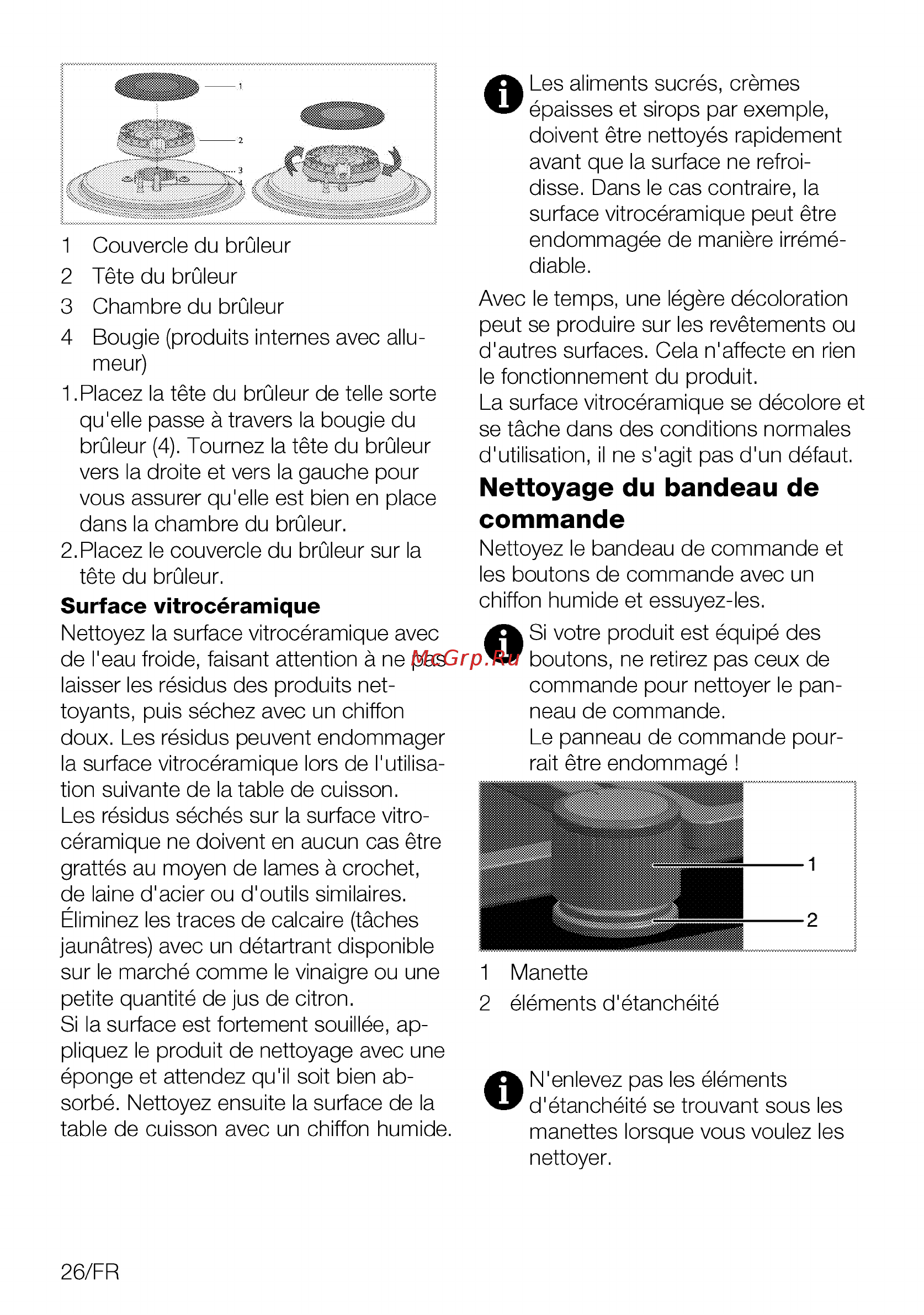 Beko HING 642202 SB [26/56] Nettoyage du bandeau de commande