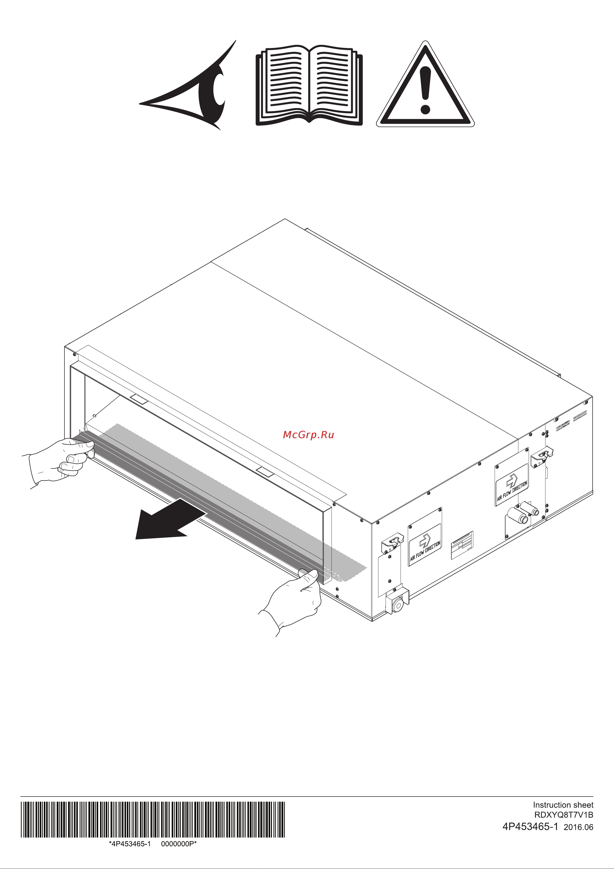 Daikin SB.RKXYQ5T8 Инструкция по монтажу онлайн
