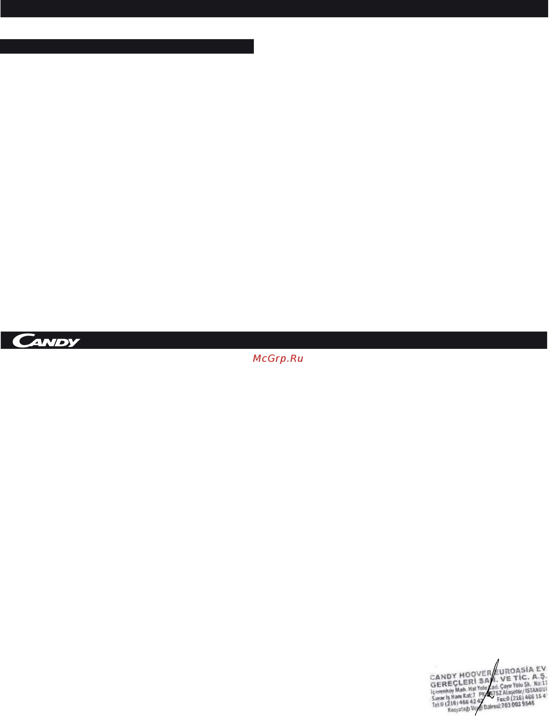 Candy FCXP645WX [83/102] Garanti belgesi