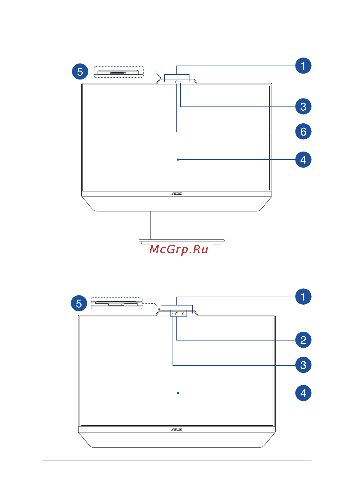 Asus Zen AiO 24 A5401WRAK-WA131T [16/78] Модель vesa