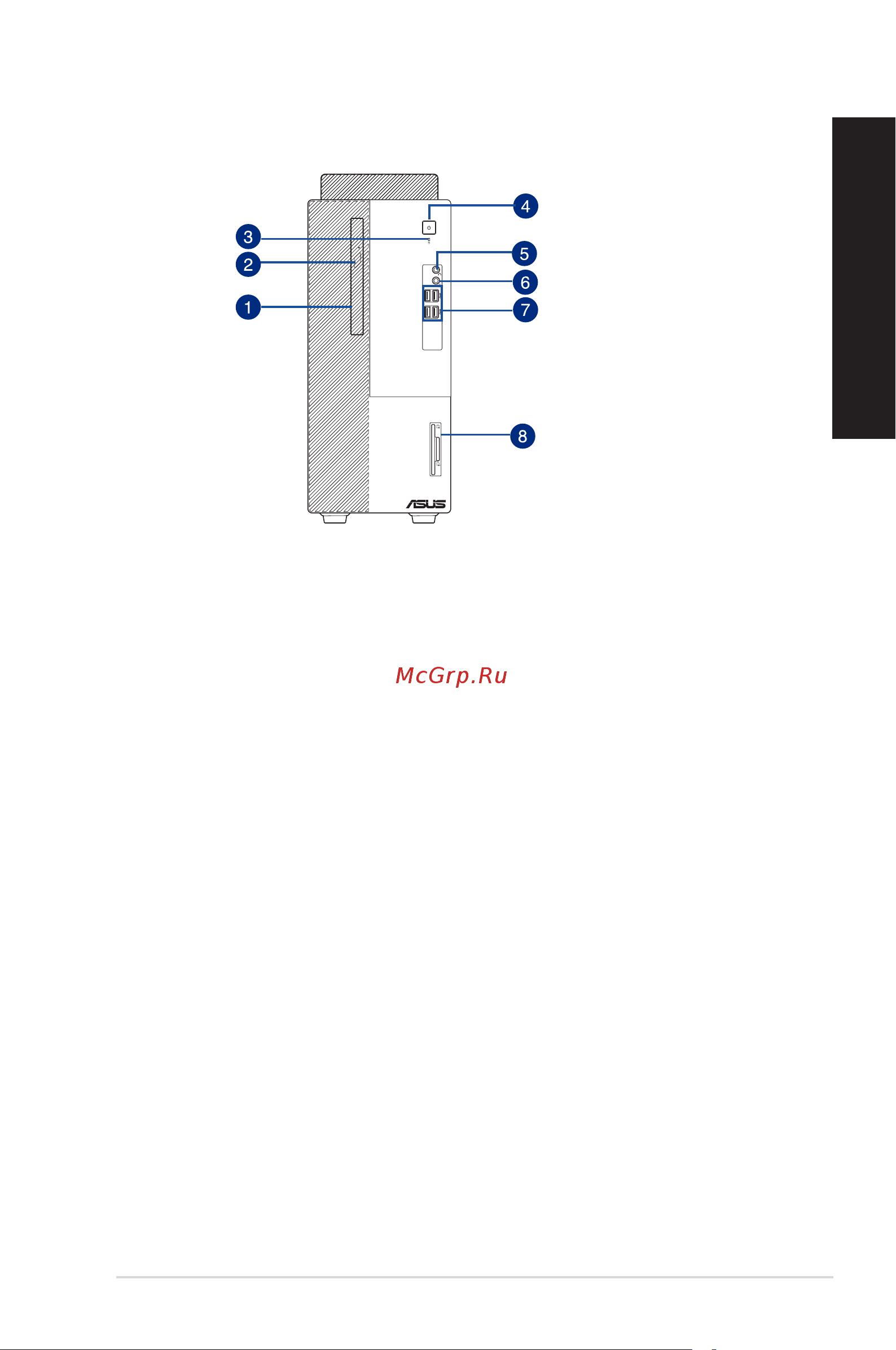 Asus ExpertCenter D5 Tower S500MA [15/68] Русский