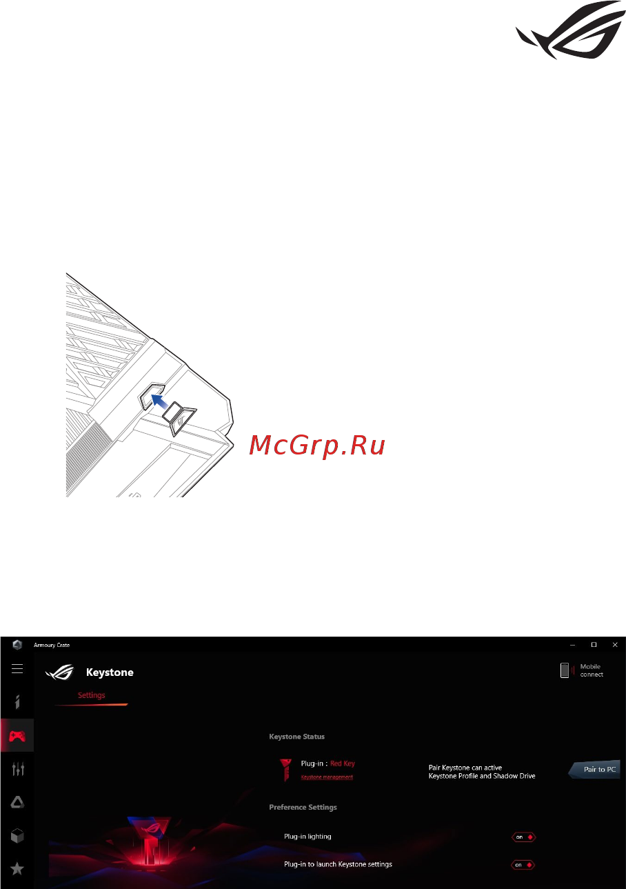 Asus ROG Strix GA35 G35DX-RU024T Краткое Руководство онлайн
