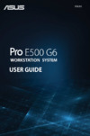 Asus Pro E500 G6 Руководство пользователя