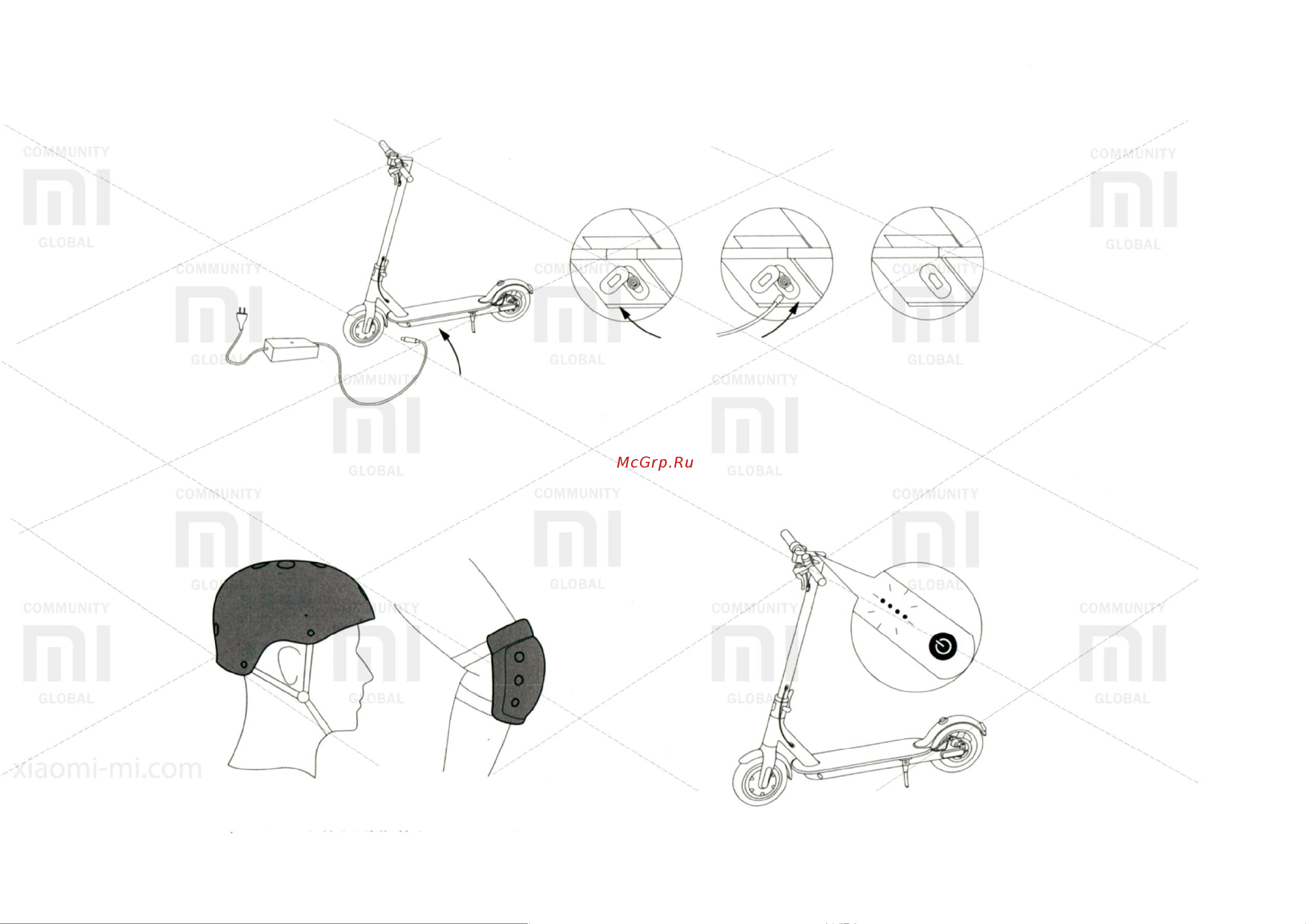 Xiaomi Mi Electric Scooter 1S (FBC4019GL) [5/15] Зарядка электросамоката