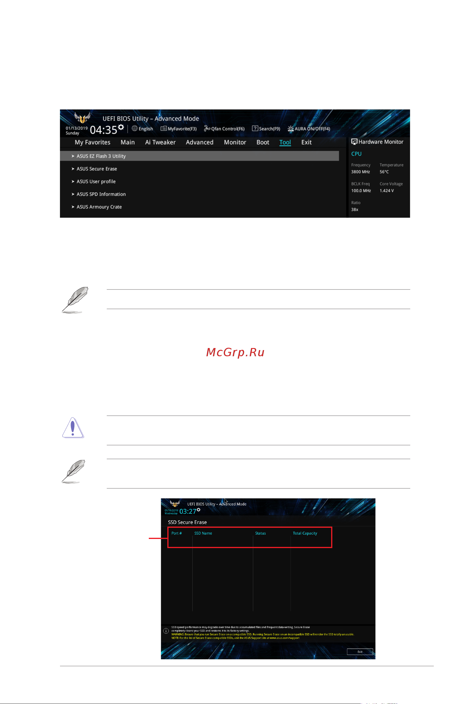 Asus PRIME B550M-A [47/52] Tool menu