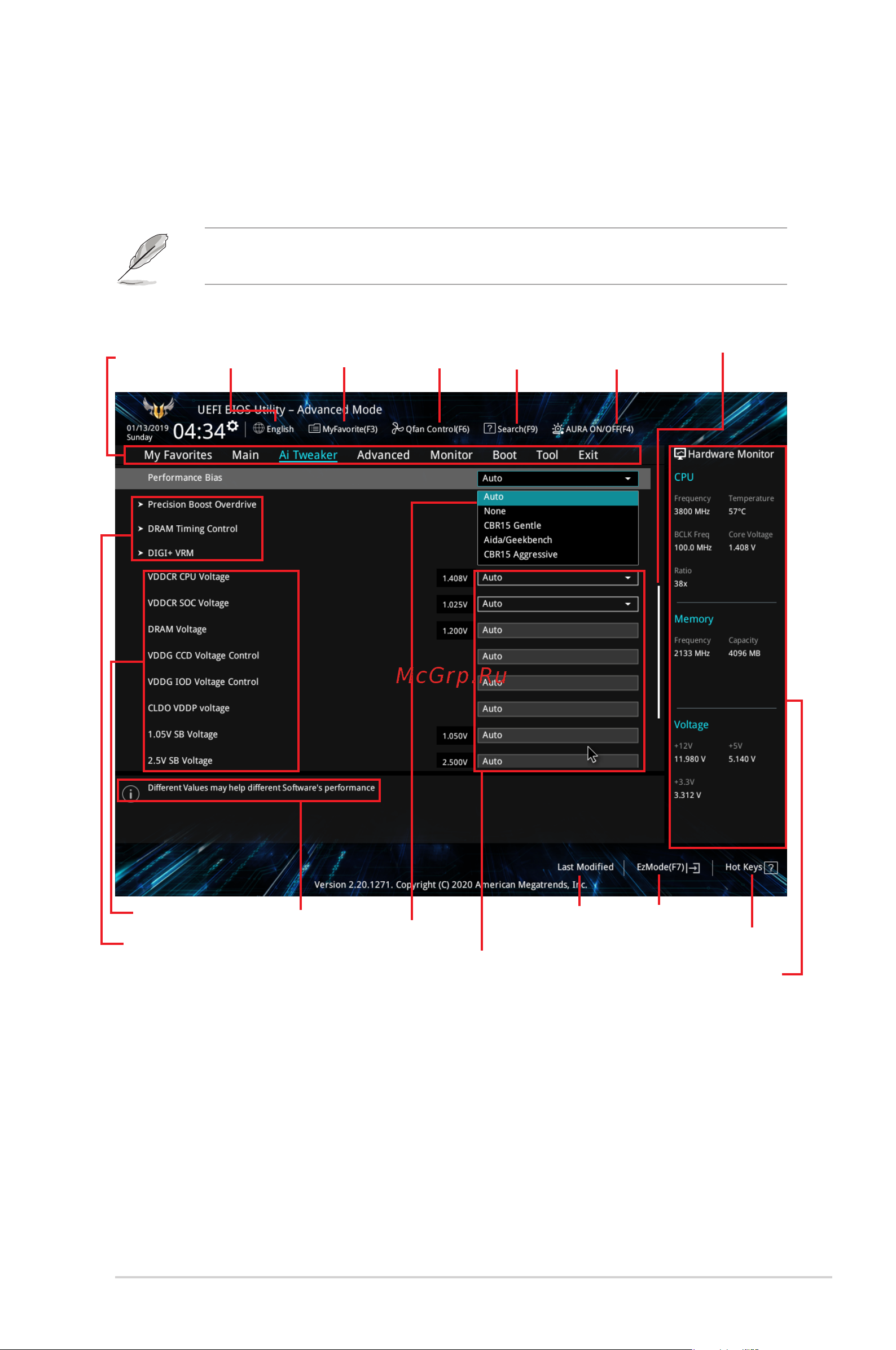 Asus PRIME B550M-K [7/52] Advanced mode