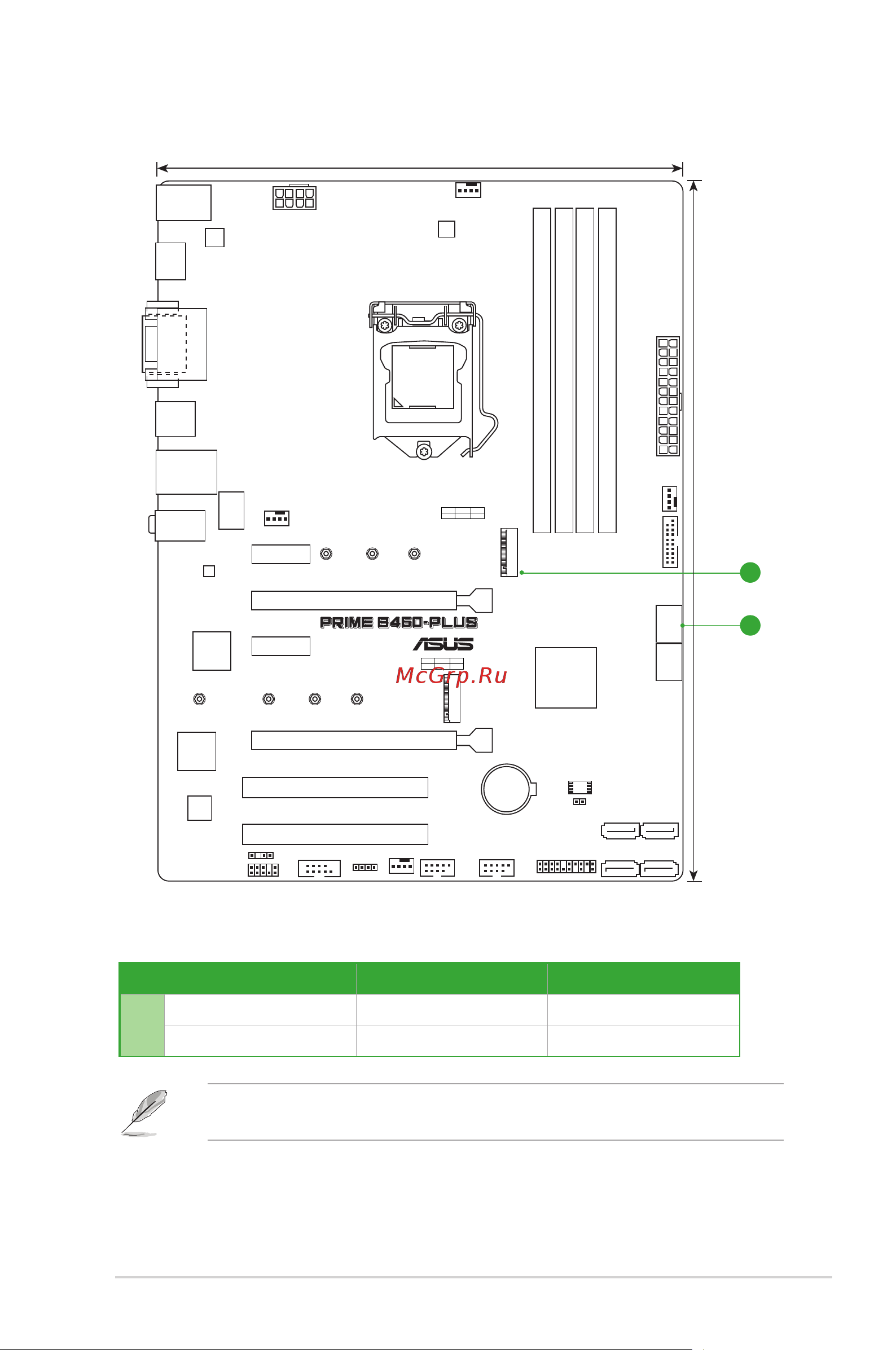 Asus PRIME B460-PLUS [9/32] Connectors with shared bandwidth
