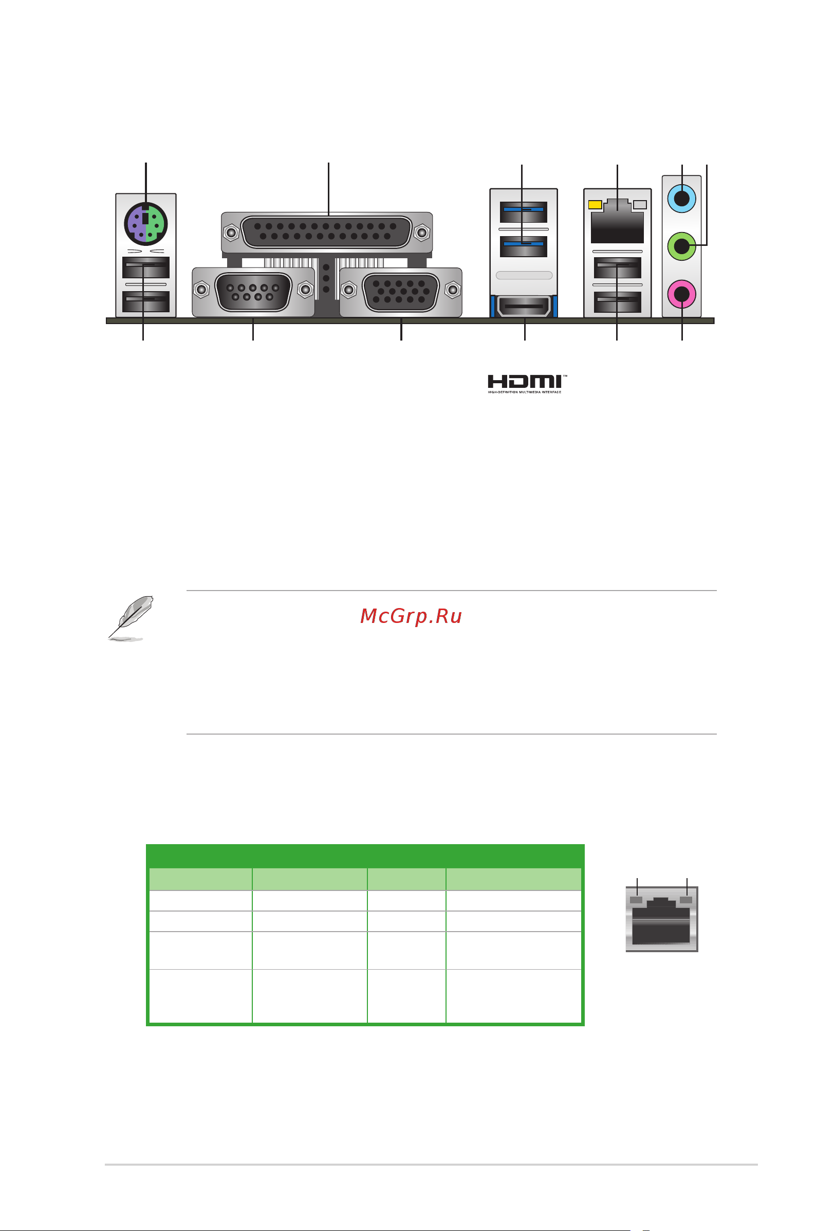 Asus PRIME H310M-D R2.0/CSM [13/27] Rear panel connectors