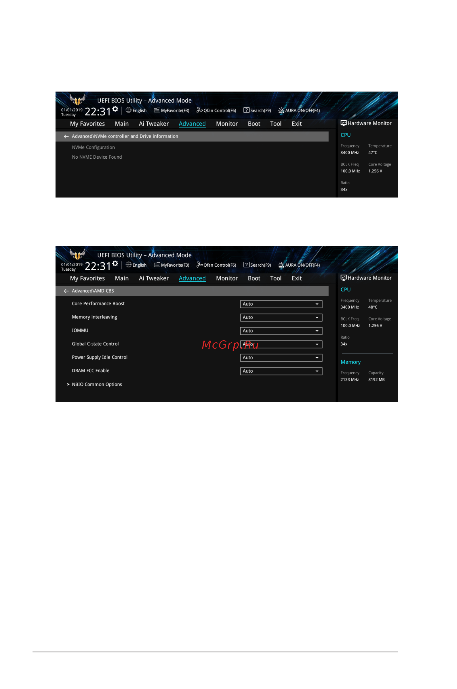 Asus PRIME X570-P [34/54] Nvme configuration