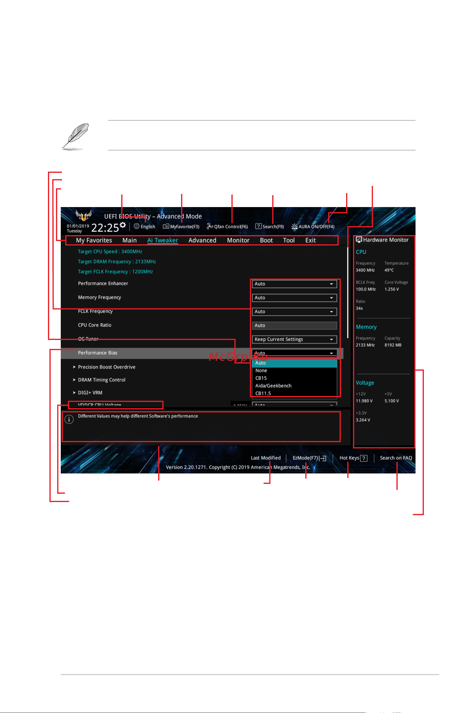 Asus TUF GAMING X570-PLUS (WI-FI) [7/54] Advanced mode