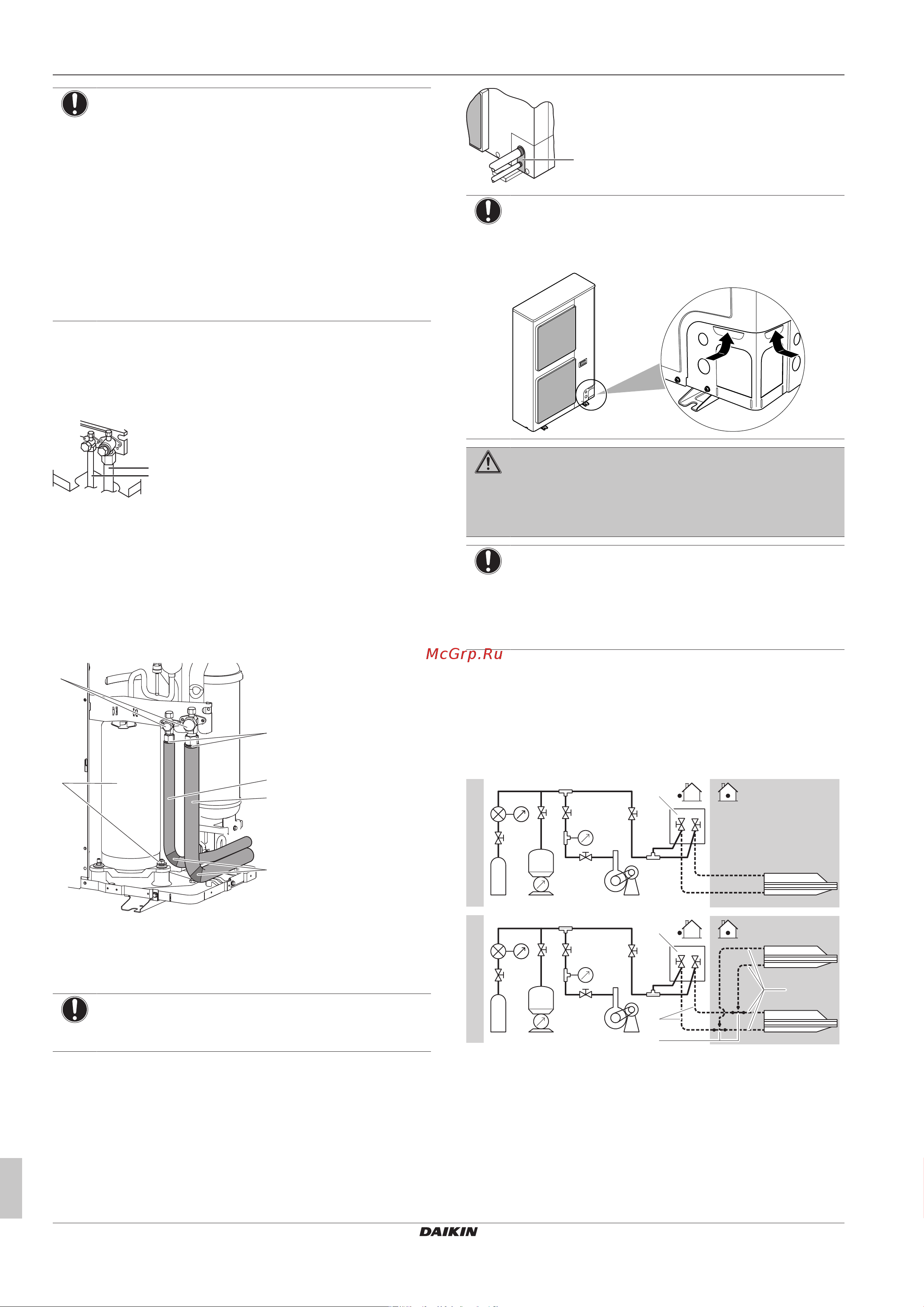 Daikin RZAG71M7V1B [8/24] Проверка трубопровода хладагента компоновка