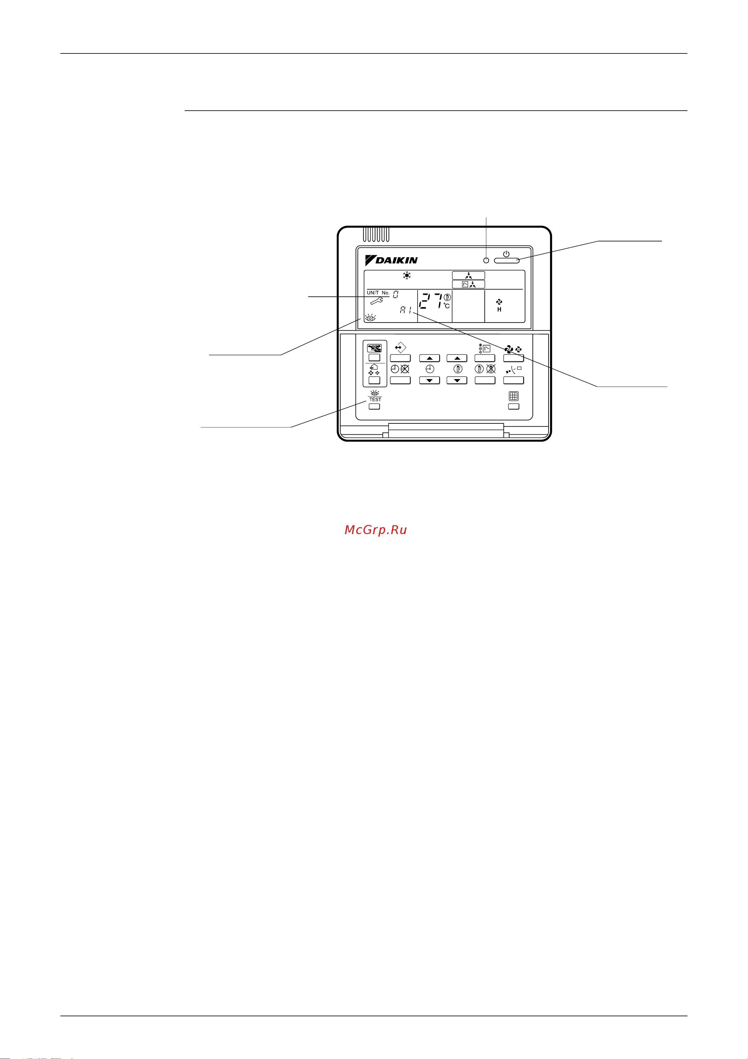 Daikin RZQ100B8W1B [166/344] Fault diagnosis by wired remote controller