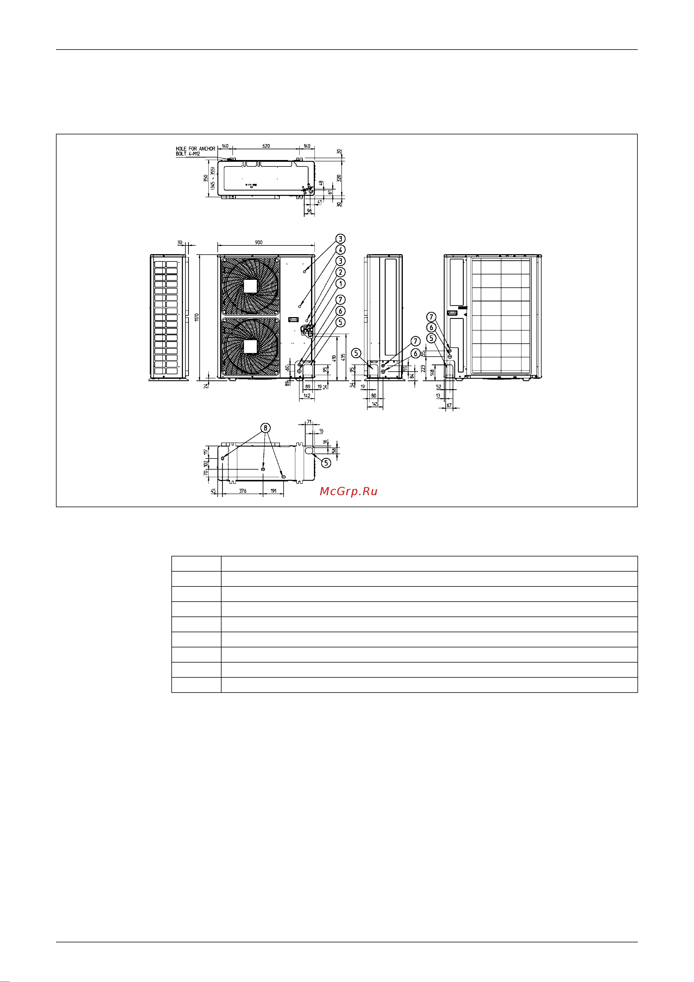 Daikin RZQS100B7V3B [270/344] Rzq100 140c rzqs125 140c7v1b single phase