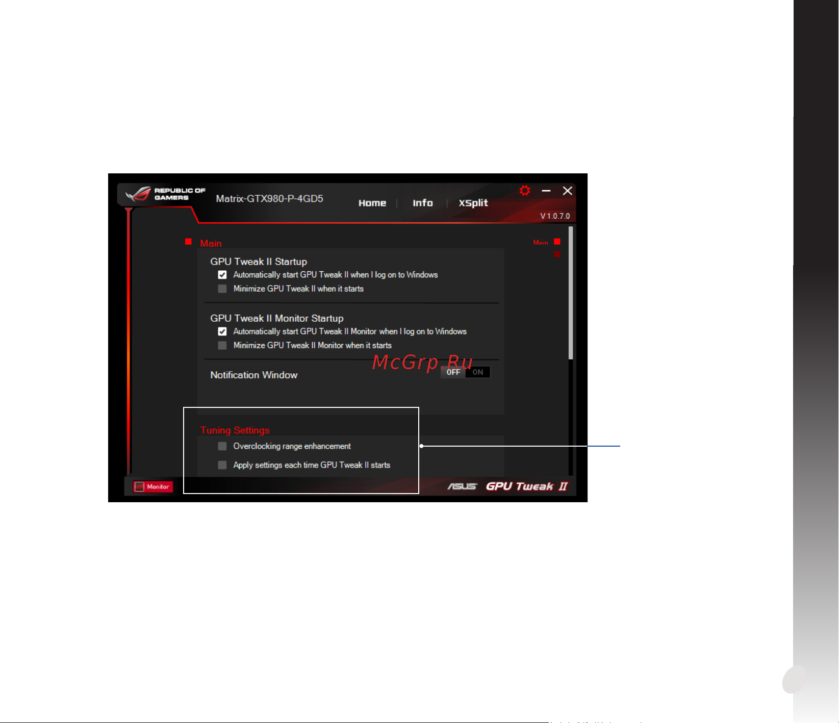 Asus ROG-STRIX-RX570-O8G-GAMING [77/167] Русский