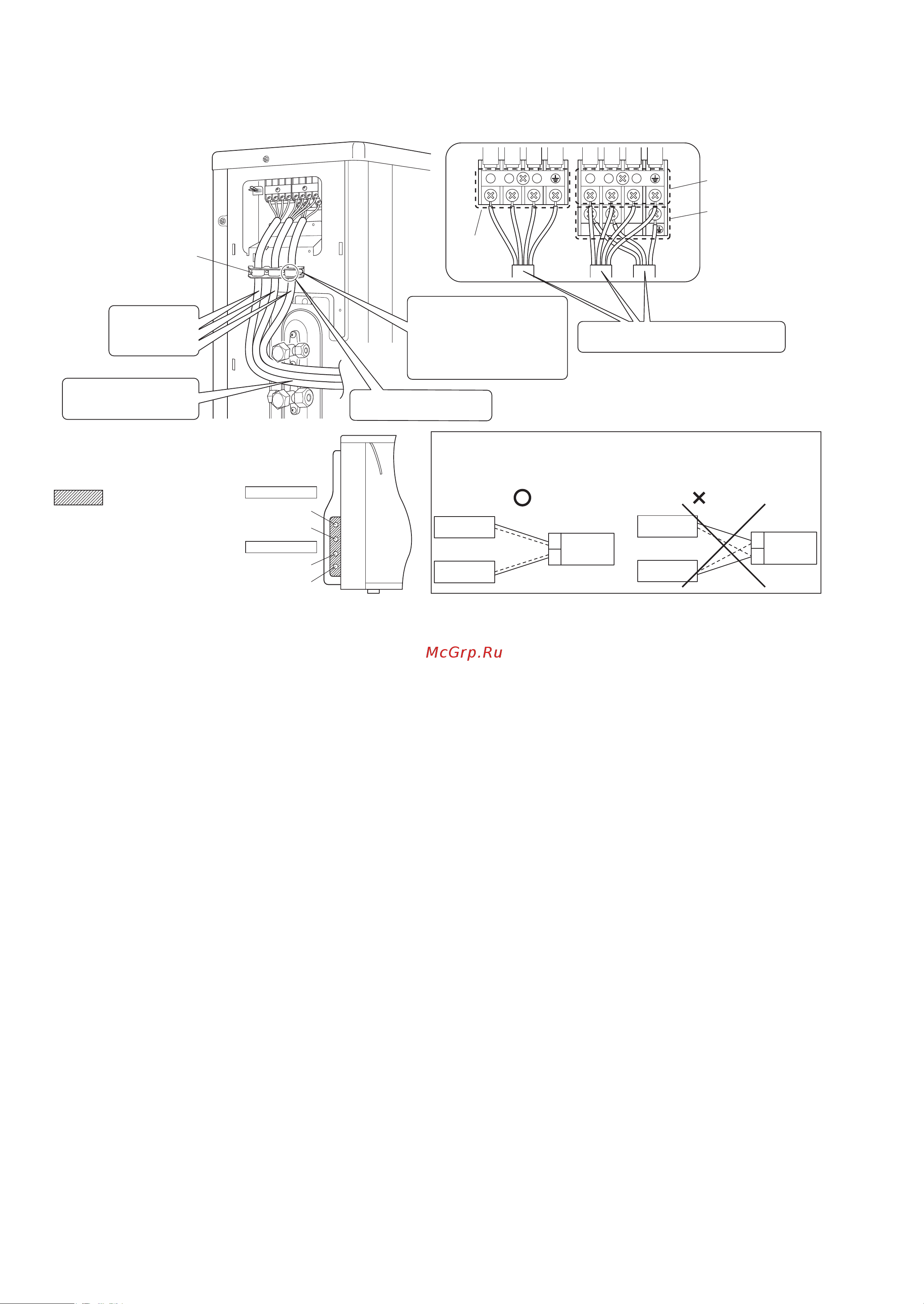 Daikin 2MXM50M2V1B9 [18/28] Проводка