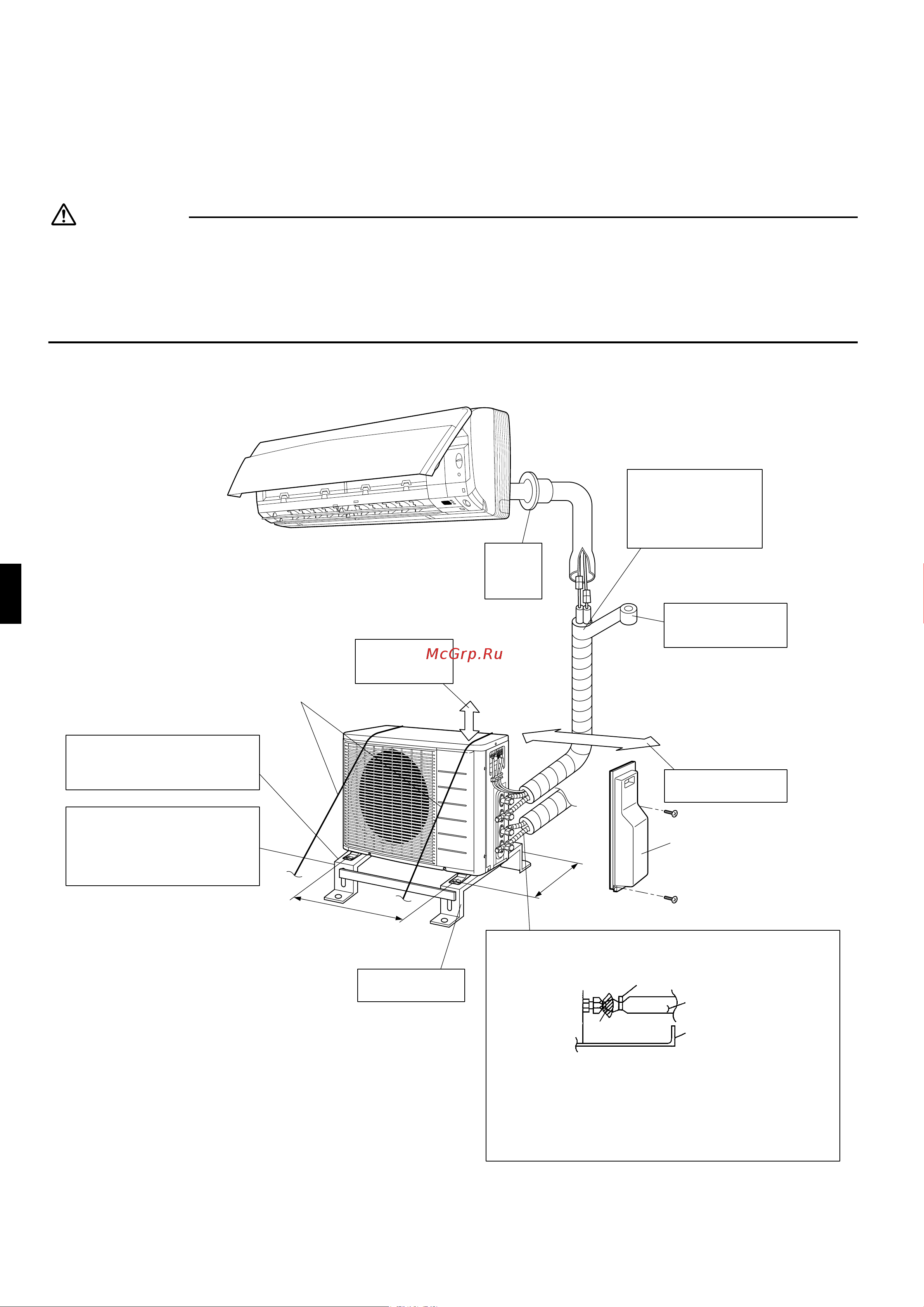 Daikin 2MXS40H3V1B [7/19] Indoor outdoor unit installation drawings