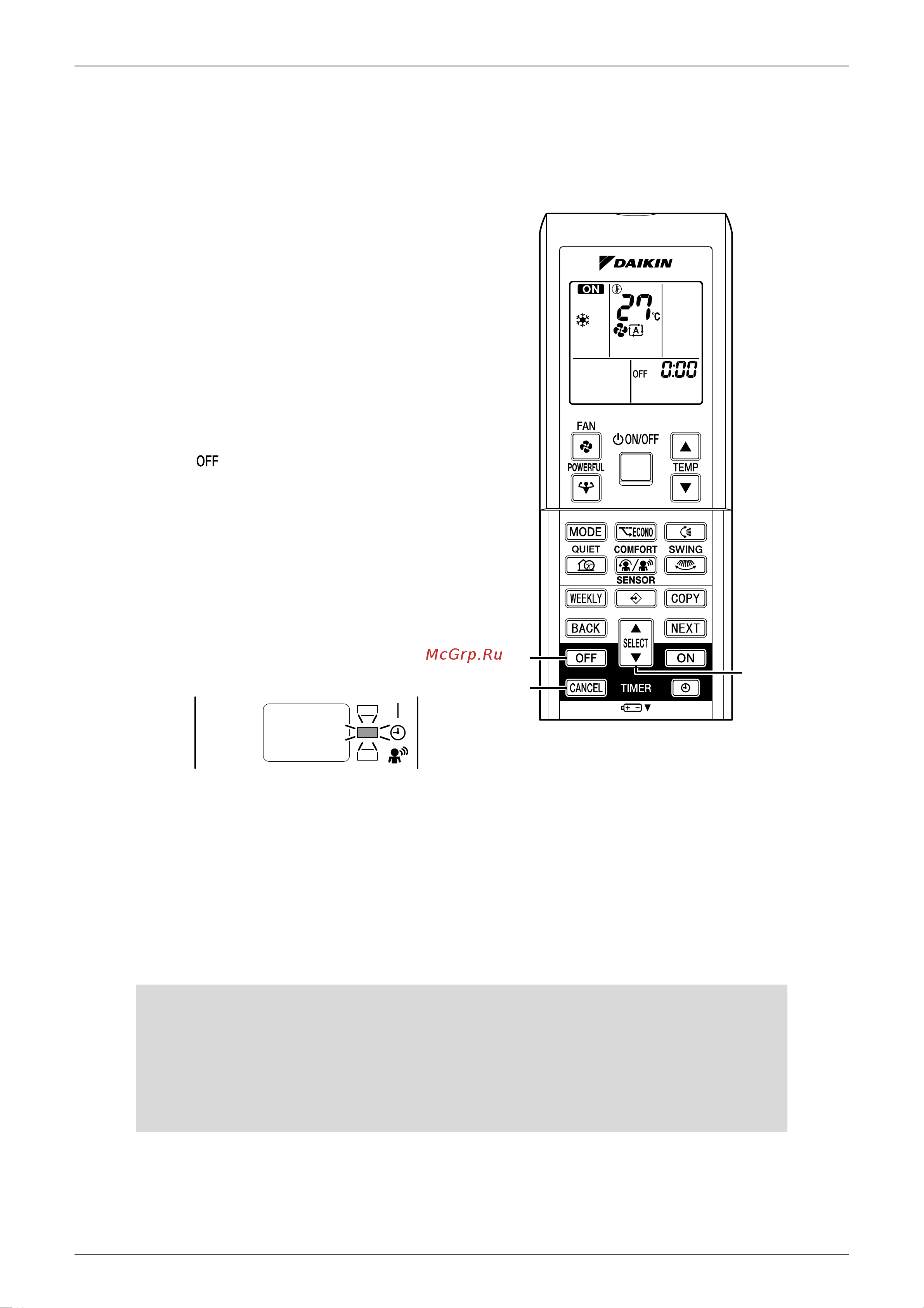 Daikin ATX20GV1B [153/289] Timer operation