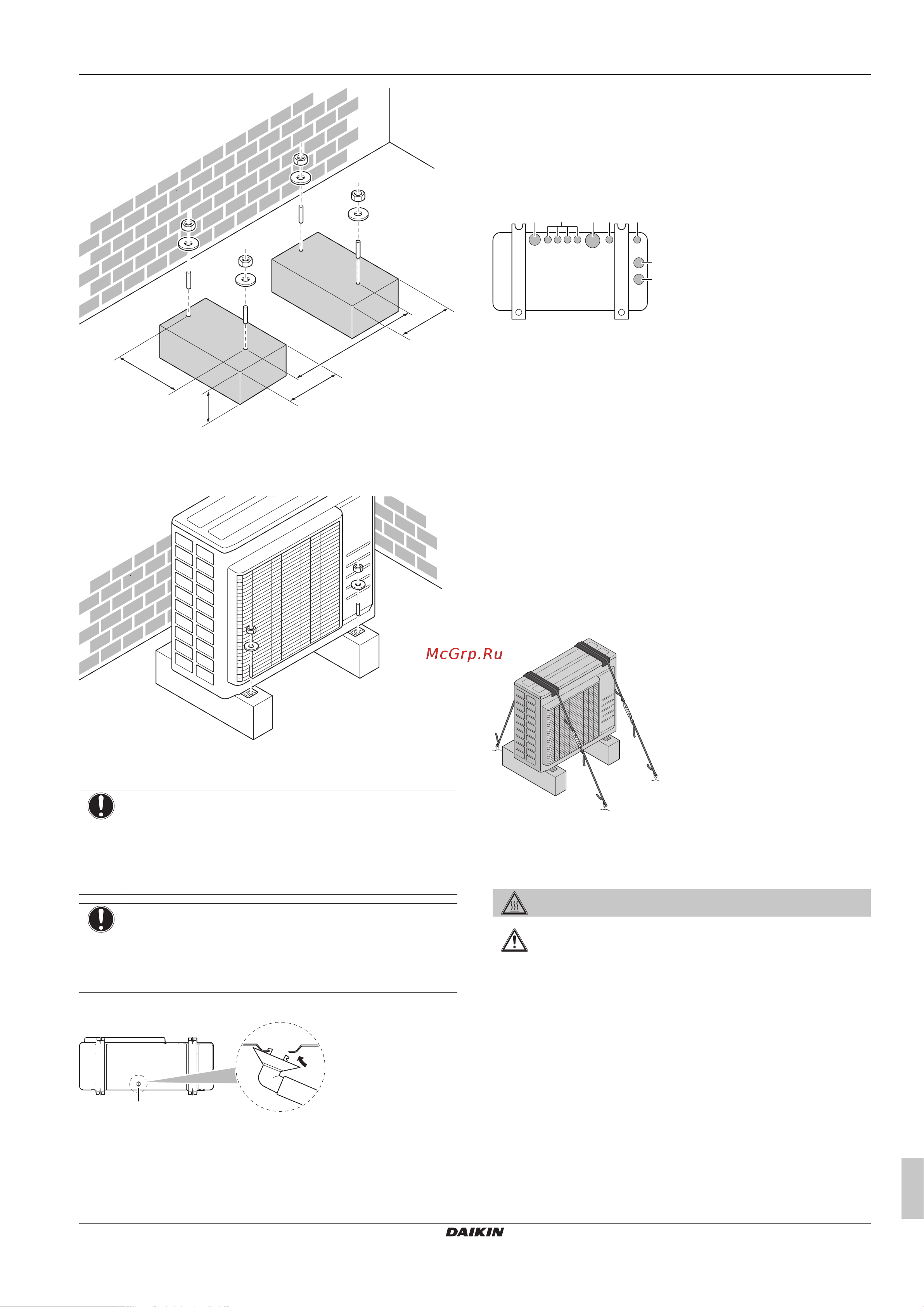 Daikin 3MXM40N2V1B [9/24] Установка наружного блока