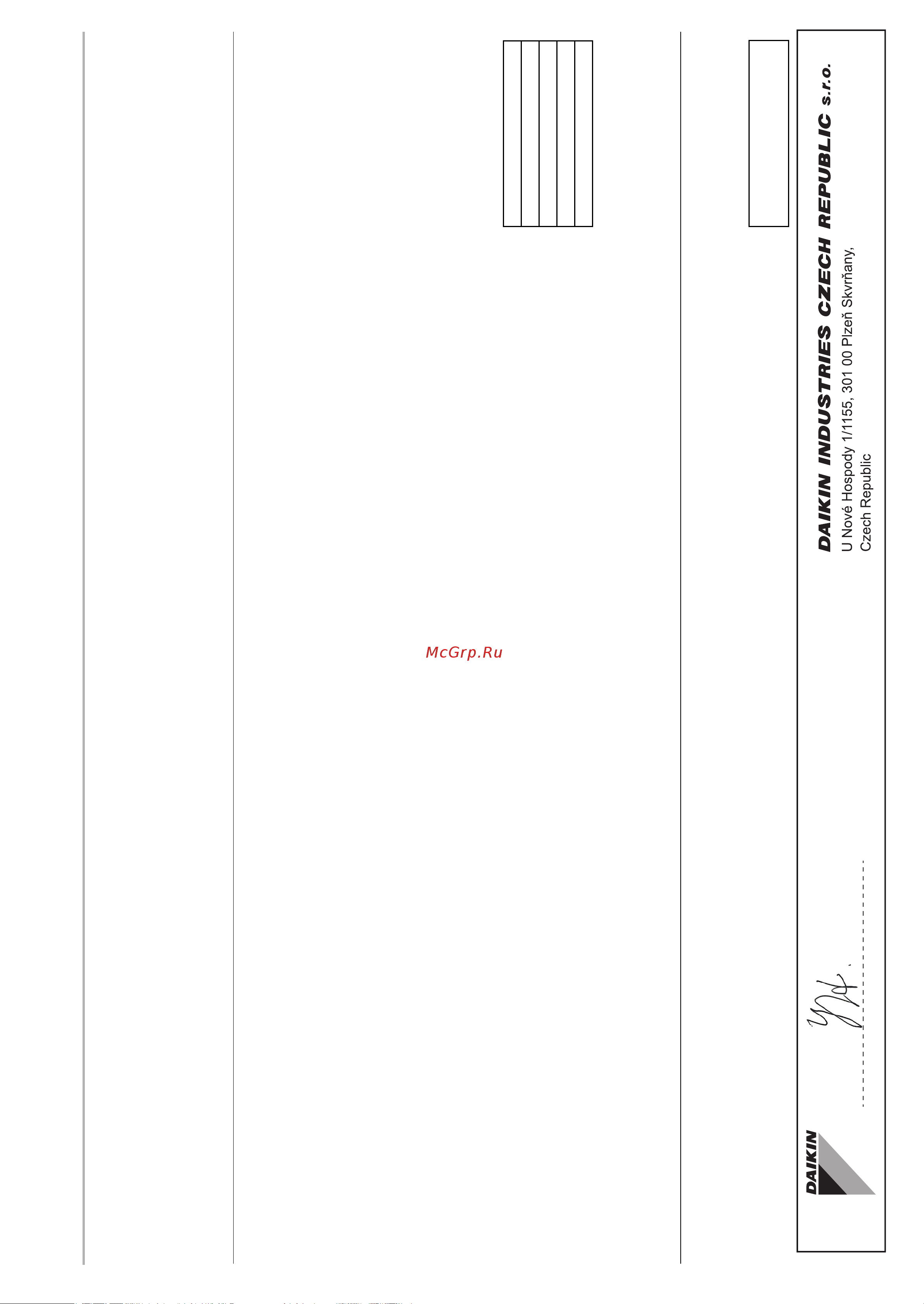 Daikin 3MXM68N2V1B [3/32] A nyomástartó berendezésekre vonatkozó irányelvnek való megfelelőséget igazoló bejelentett szervezet neve és címe