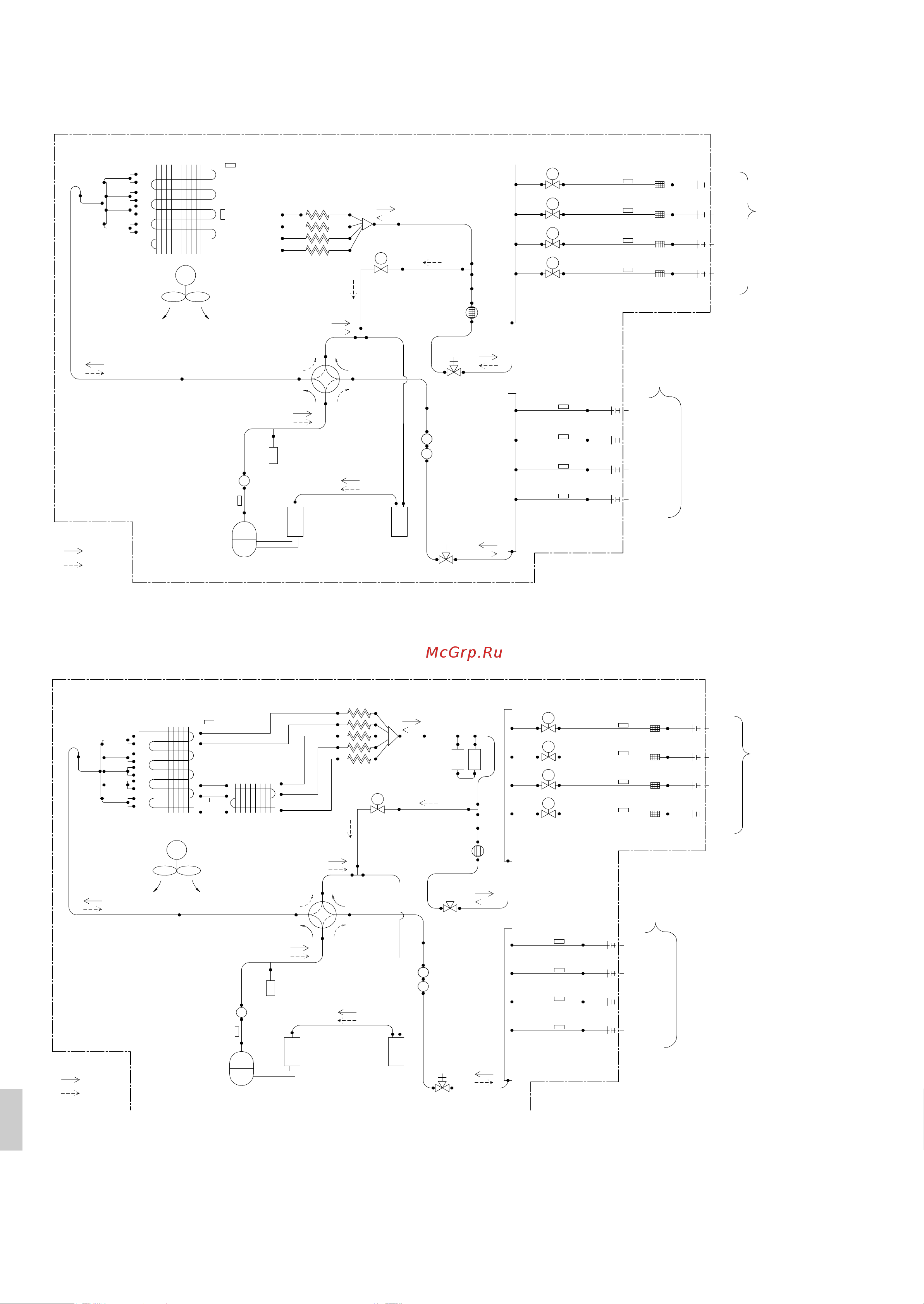 Daikin 3MXM52N2V1B [30/32] Схема трубопроводов