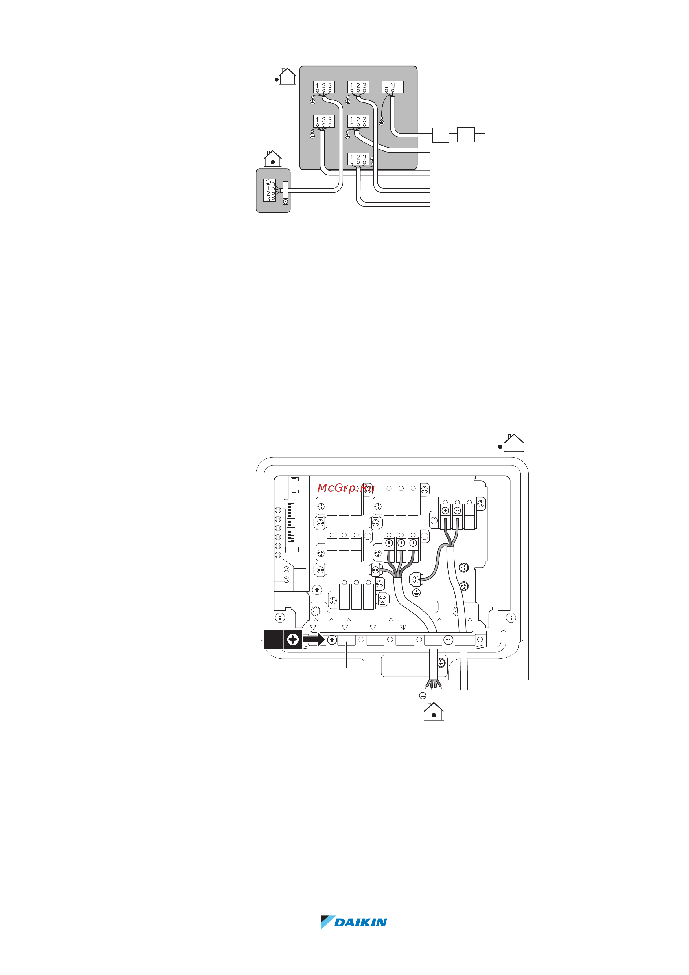 Daikin 3MXF52A2V1B9 [61/92] Подключение электрооборудования