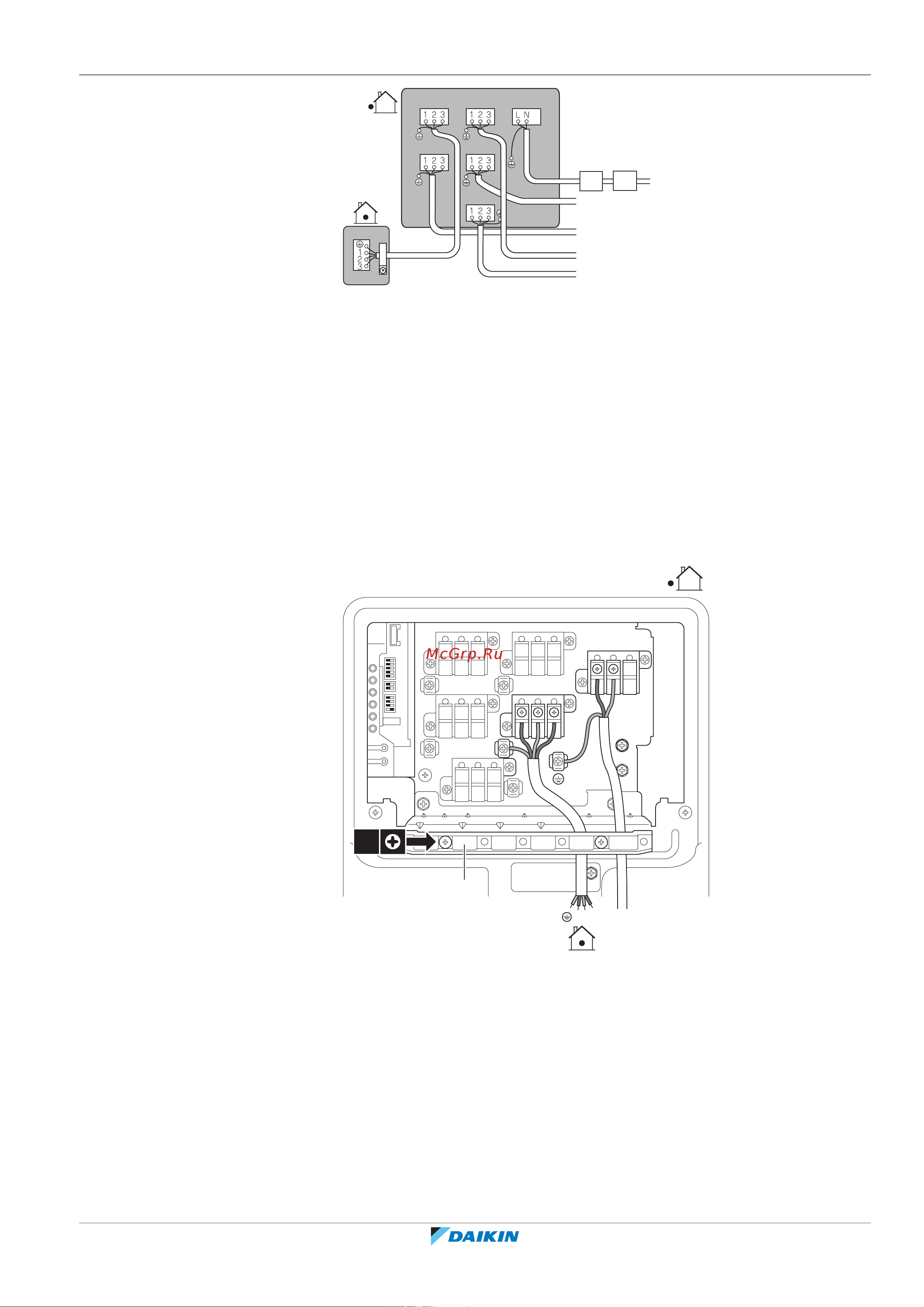 Daikin 3MXM40N2V1B8 [61/92] Подключение электрооборудования