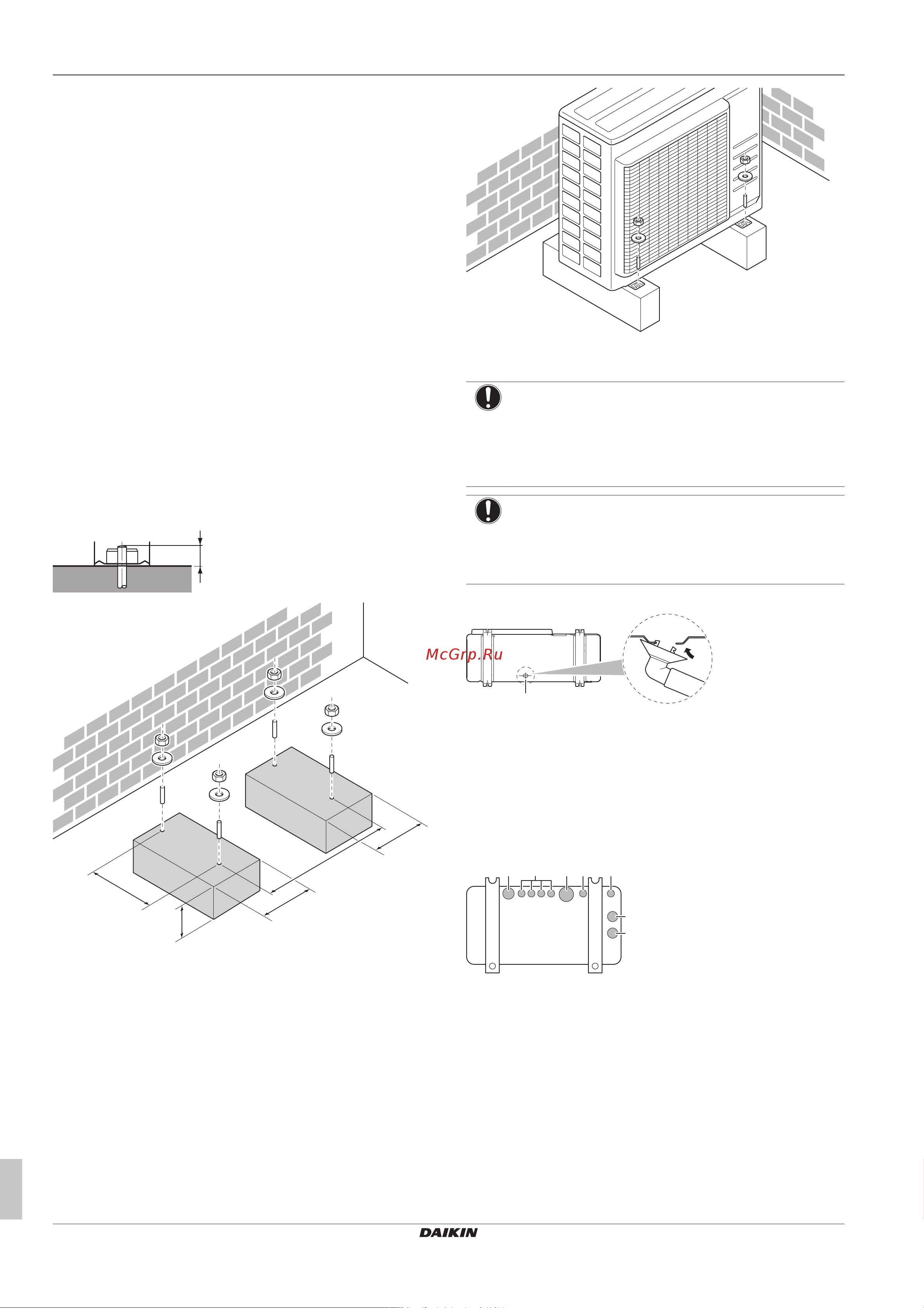 Daikin 3MXM40N2V1B8 [12/32] Монтаж наружного агрегата