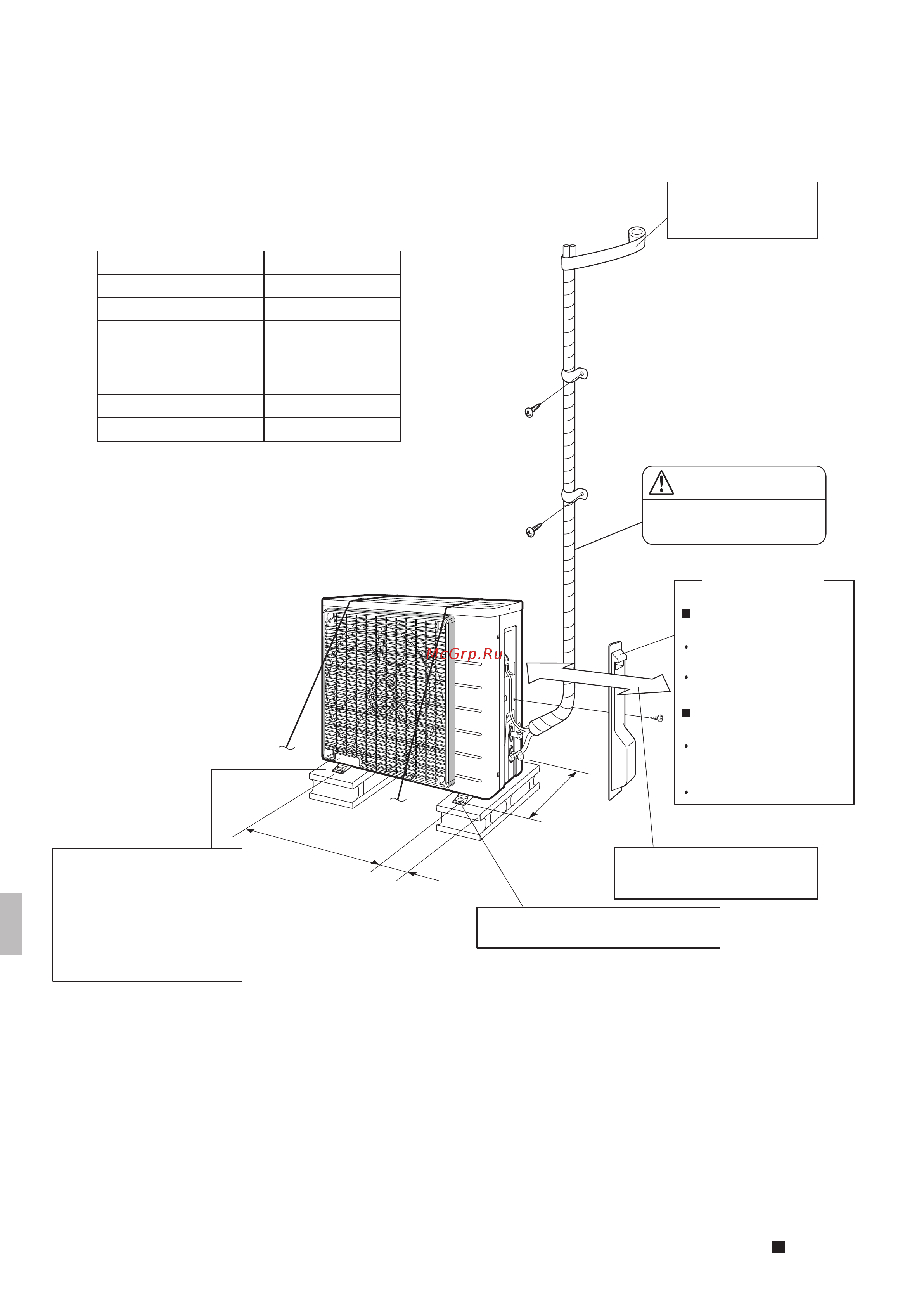 Daikin ARXB35C5V1B9 [102/124] Монтажный чертеж наружного агрегата
