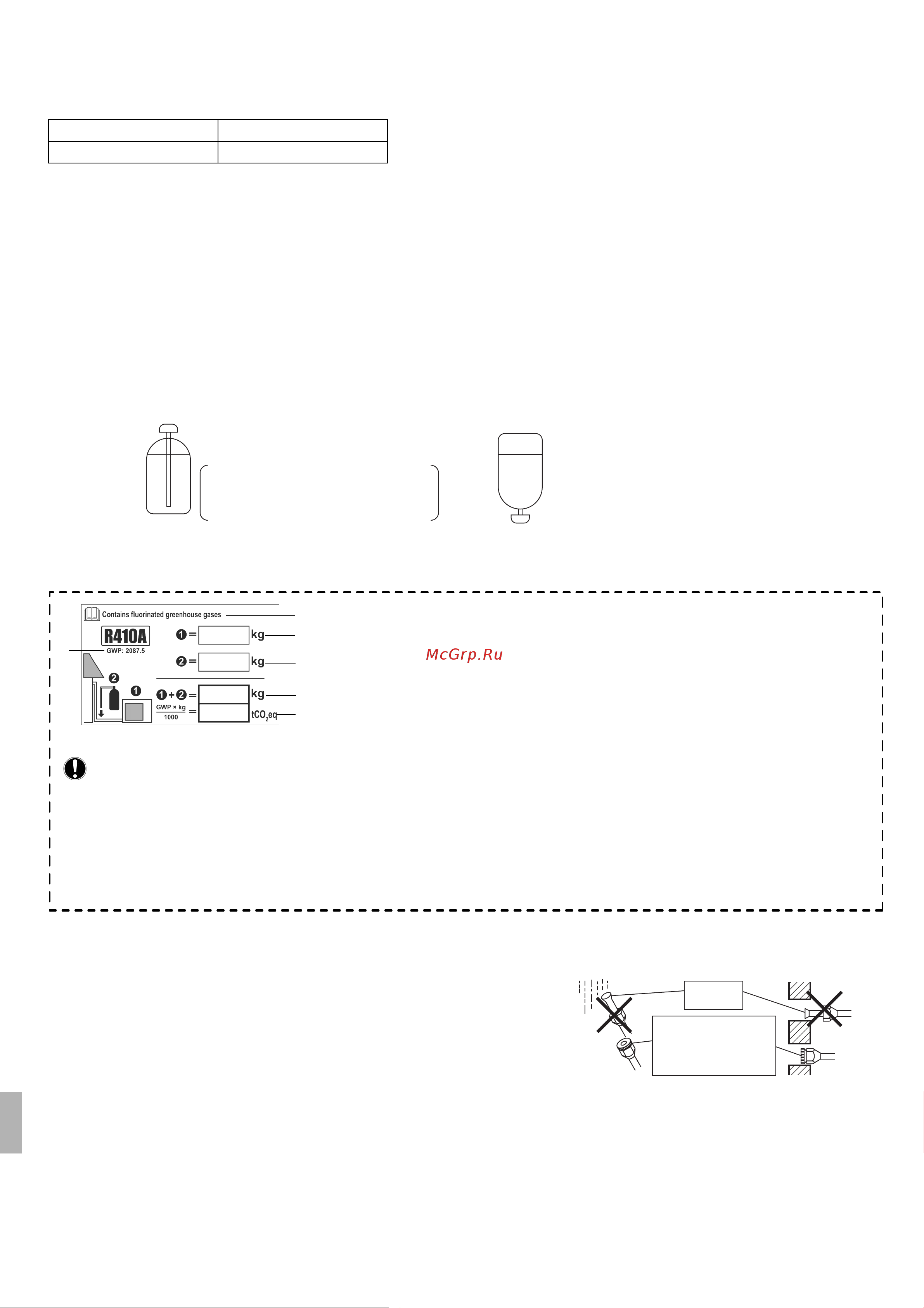 Daikin ARXB35C5V1B9 [106/124] Монтаж наружного агрегата