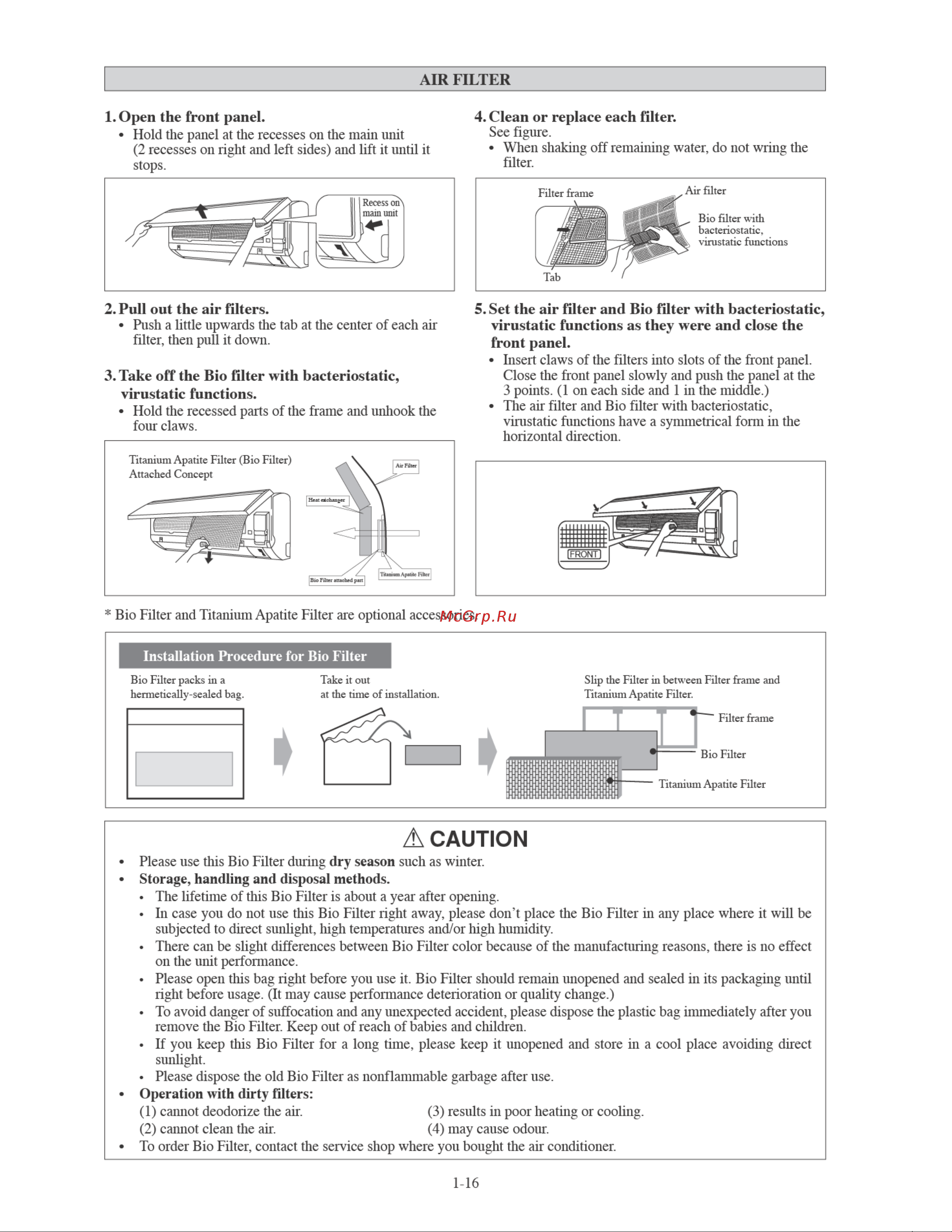 Daikin ARXN25NV1B [18/156] A caution