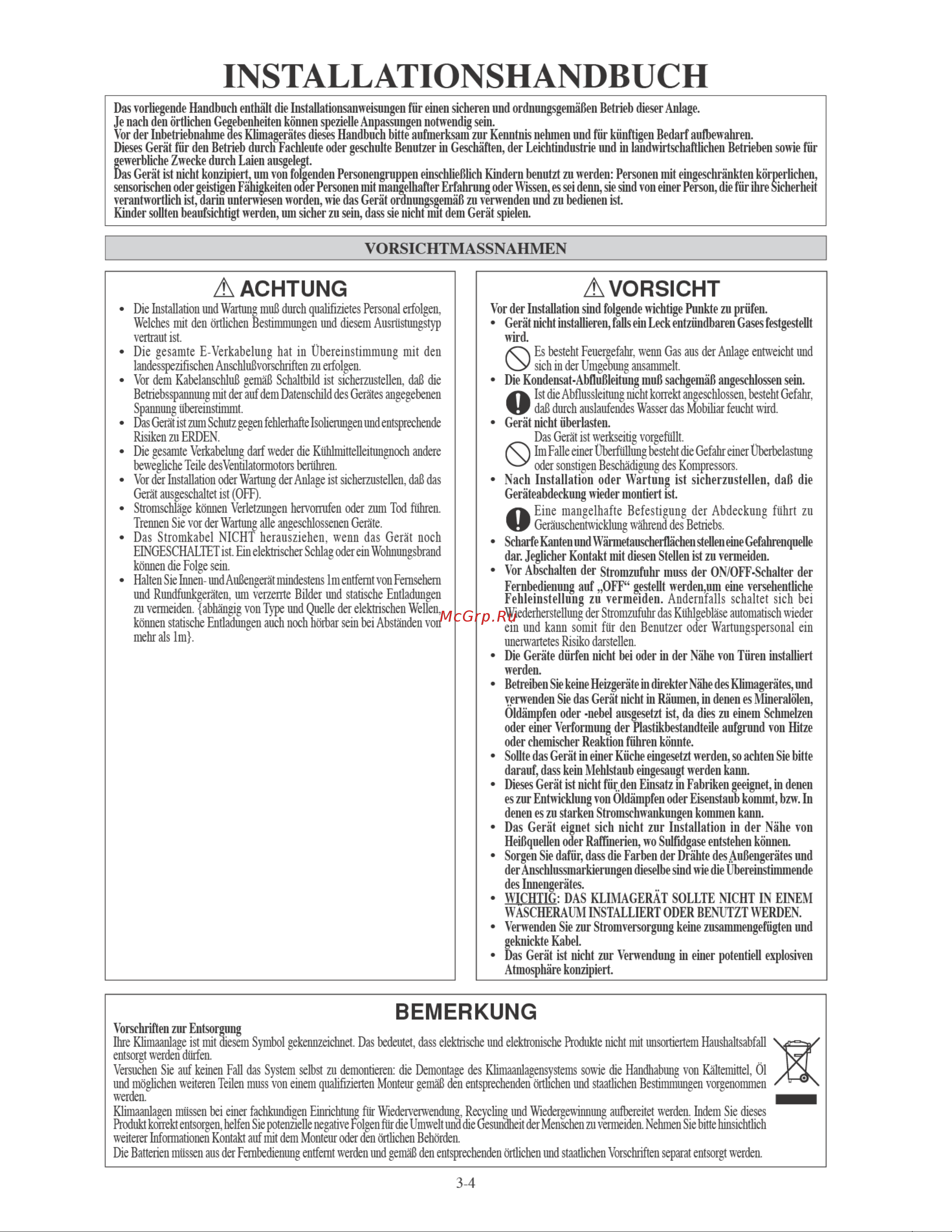 Daikin ARXN50MV1B7 [42/156] Installationshandbuch