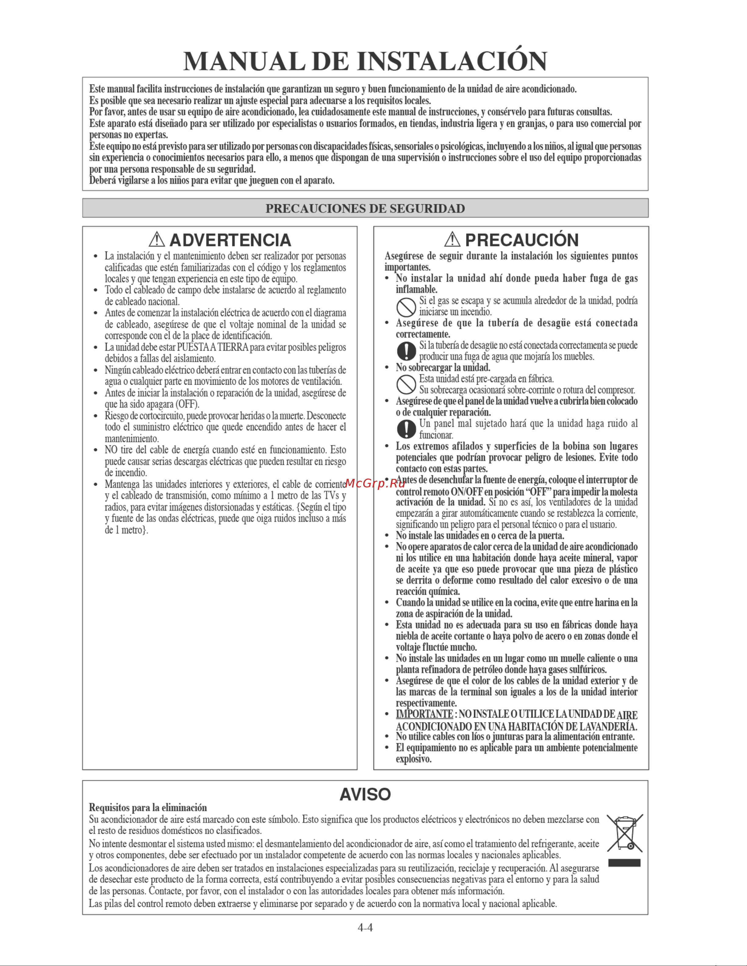 Daikin ATXN60MV1B7 [60/156] Manual de instalacion