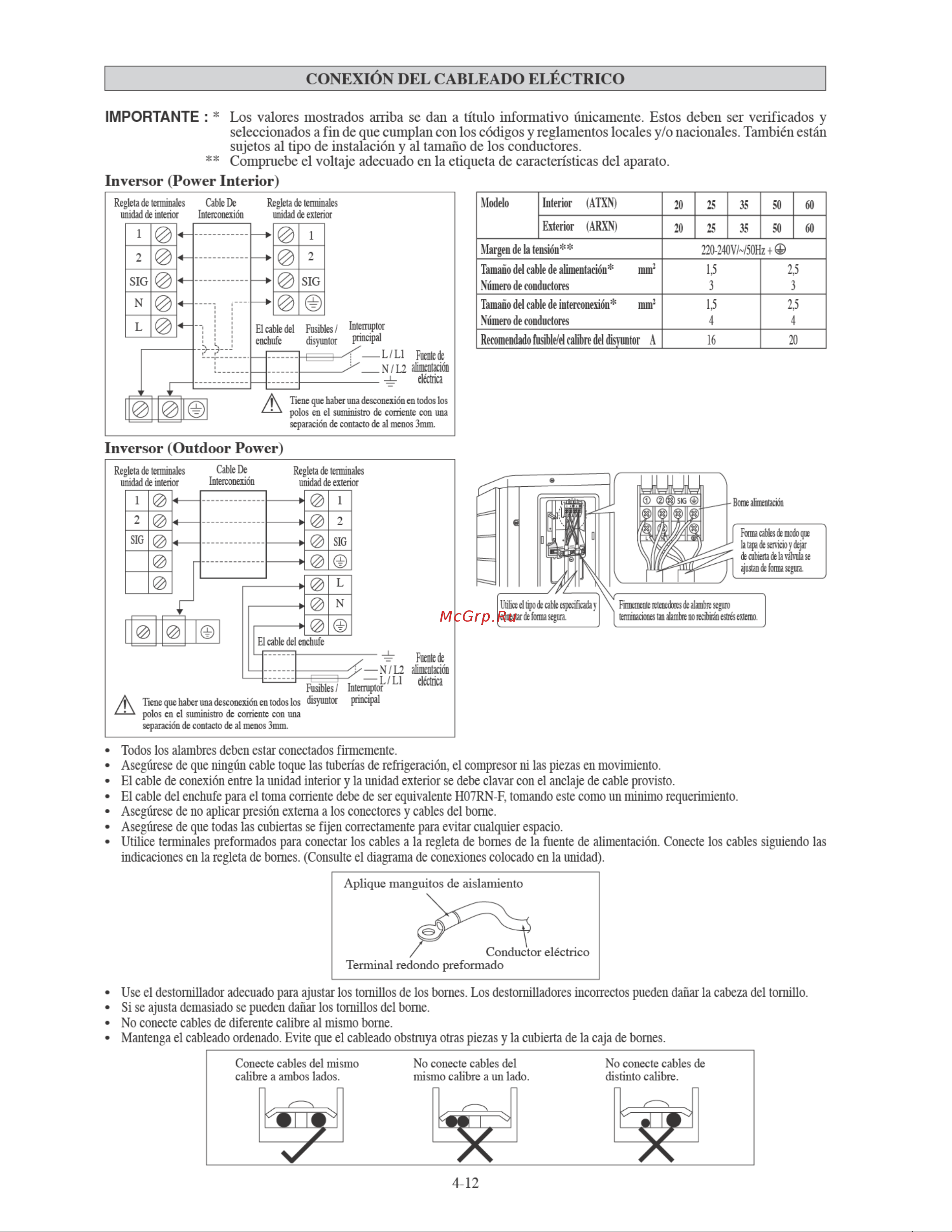 Daikin ATXN50MV16 [68/156] Importante