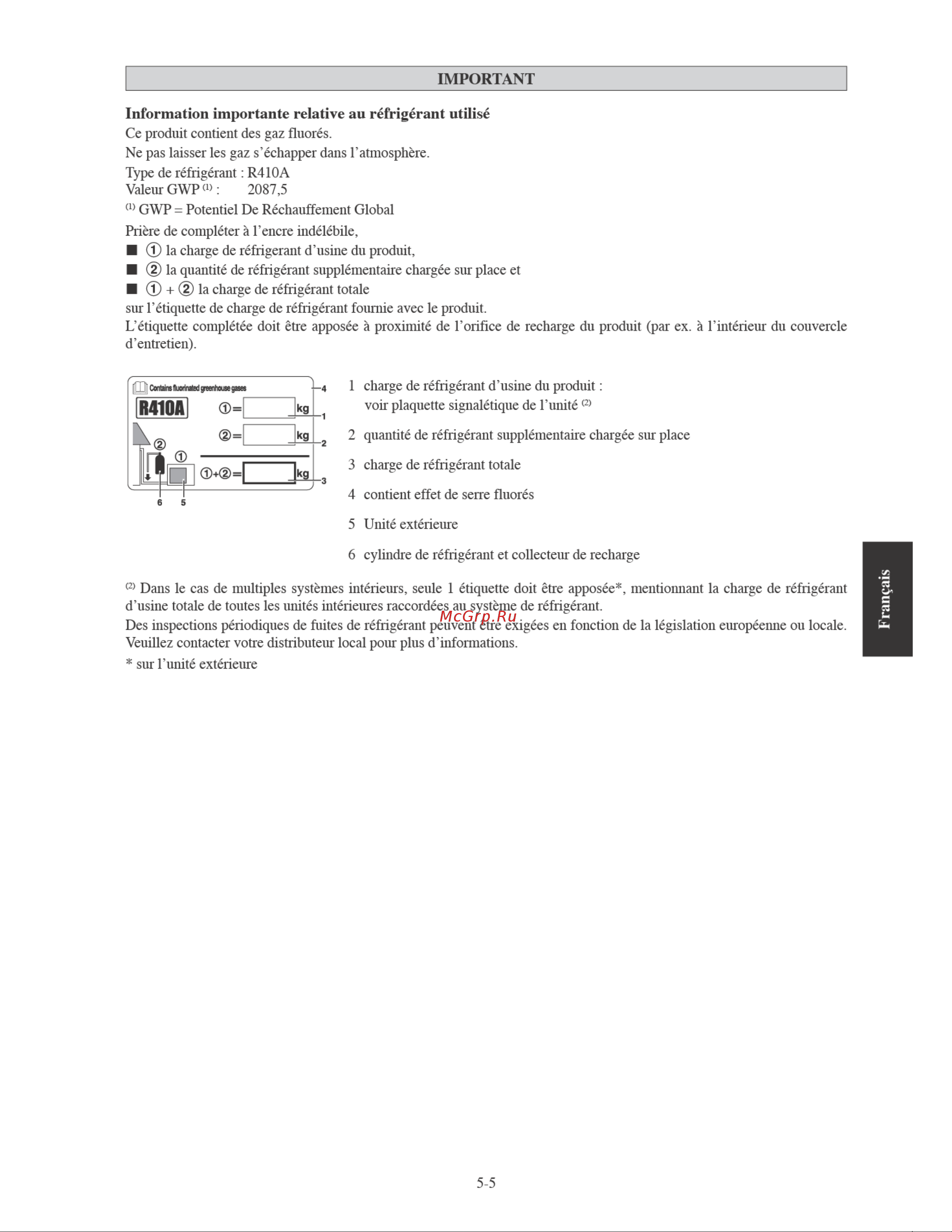 Daikin ARXN25MV16 [79/156] Français