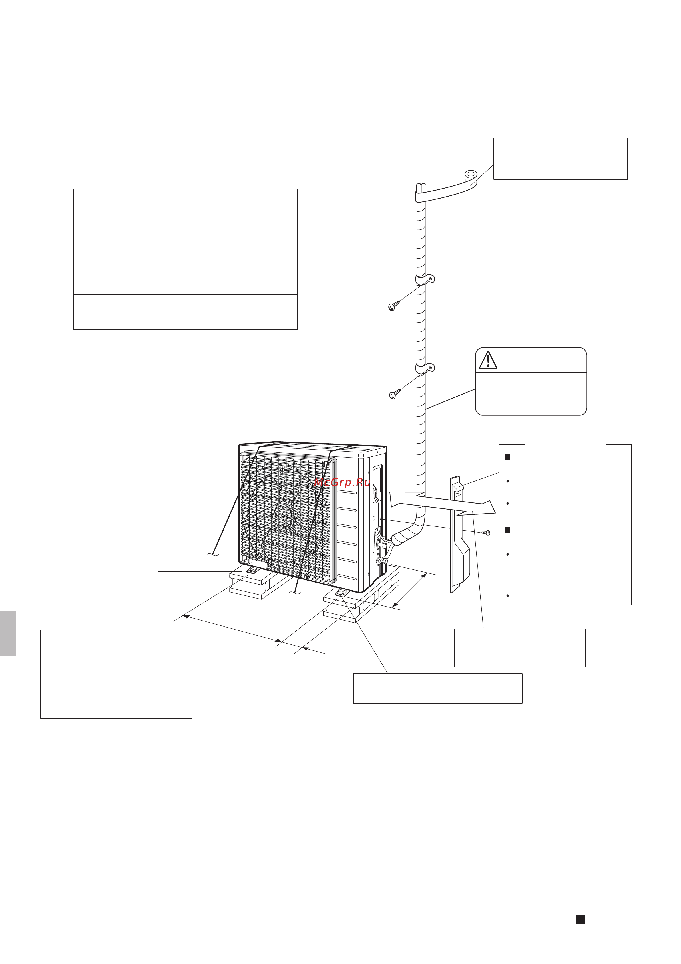 Daikin ARXN35N6V1B9 [54/100] Schemi di installazione dell unità esterna