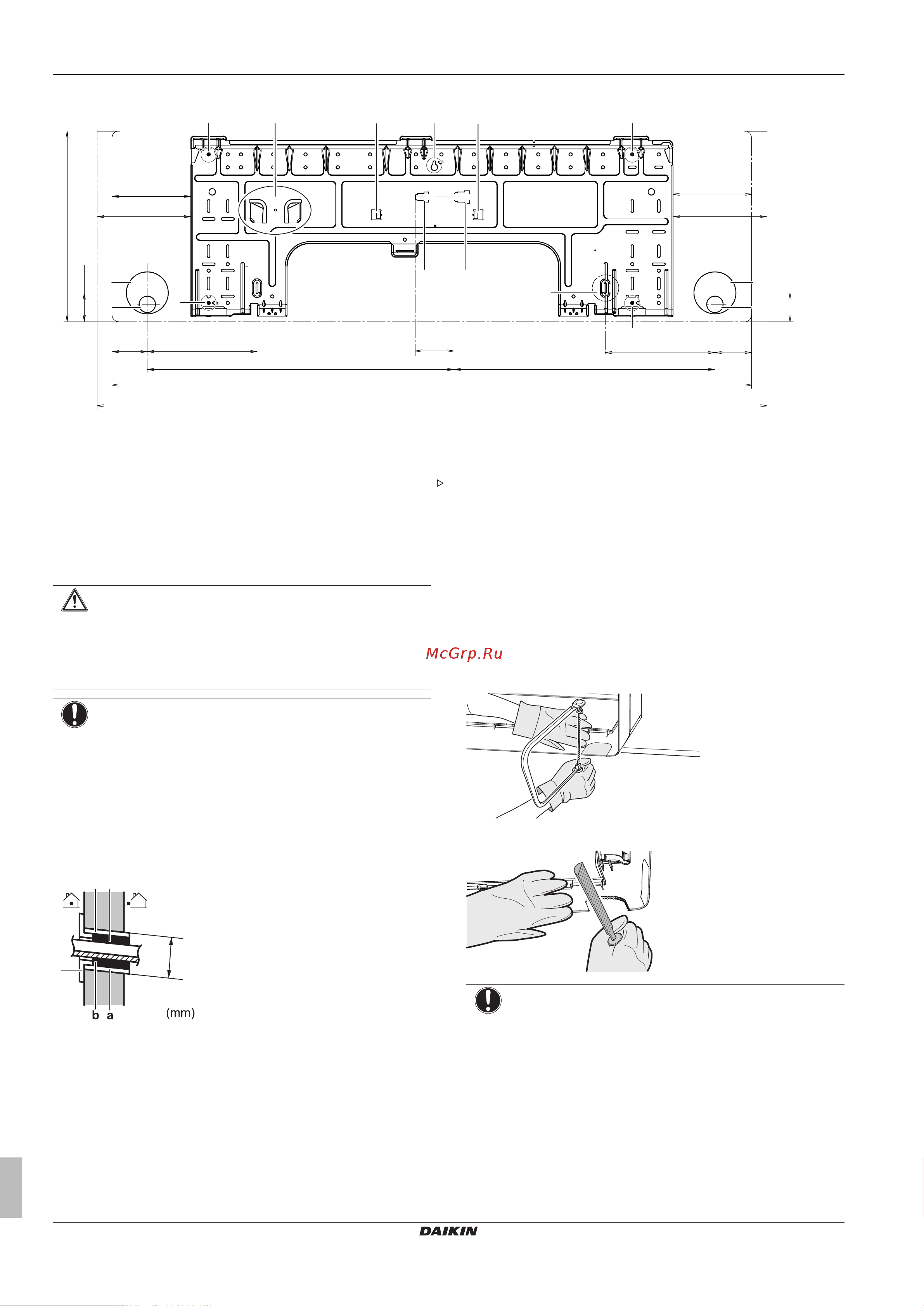 Daikin ATXM50N2V1B [6/16] Чтобы просверлить отверстие в стене