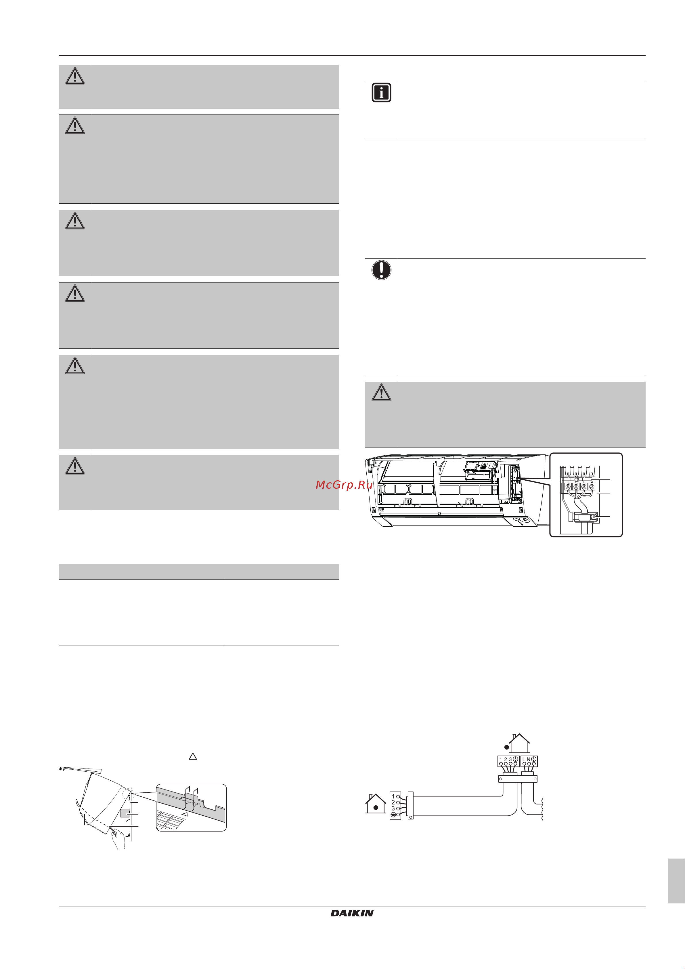 Daikin FTXM71R2V1B [9/16] Подключение электрооборудования