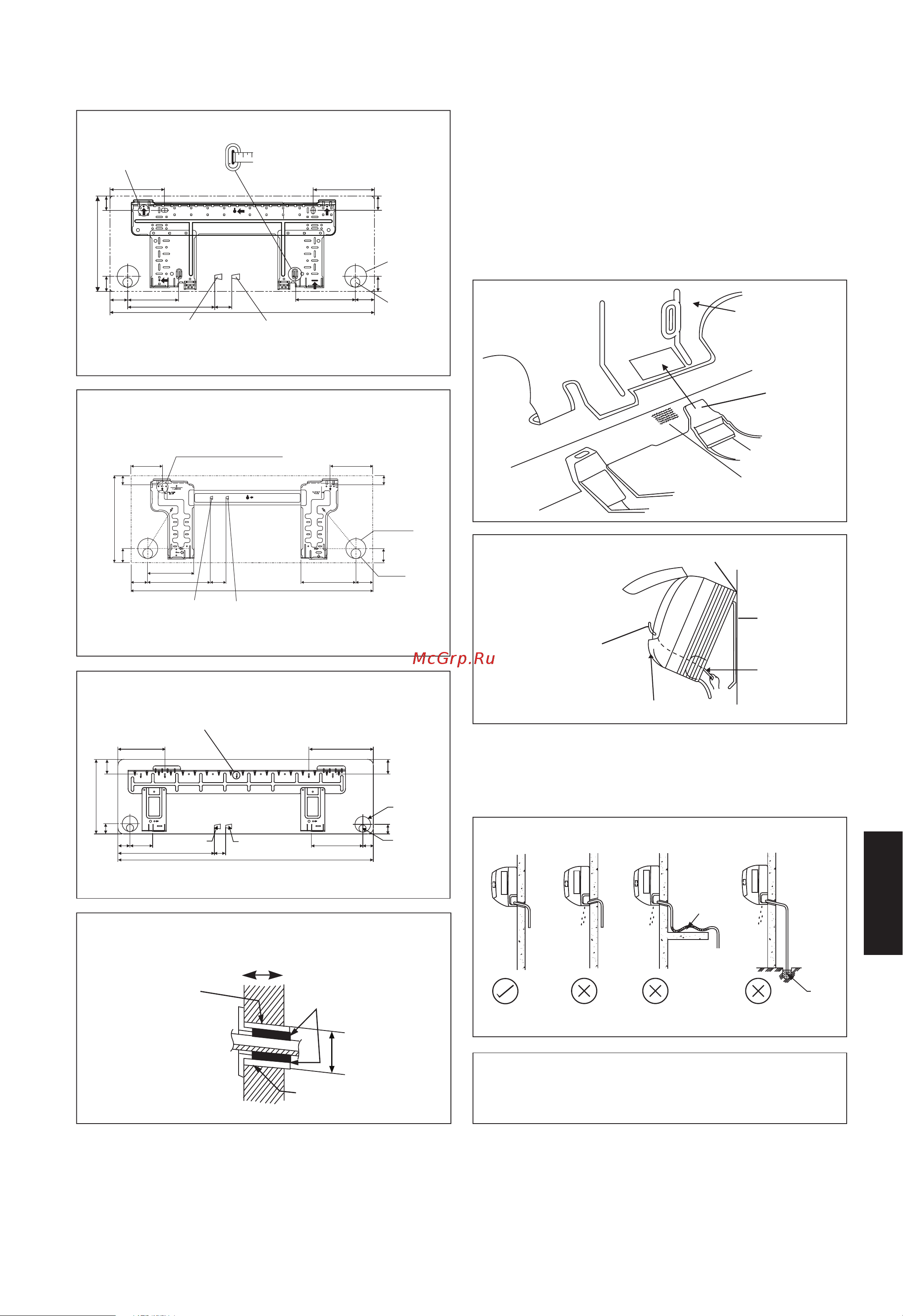 Daikin ATXN35NV1B [119/156] Прицепите кулачковые захваты нижней рамы к установочной плате