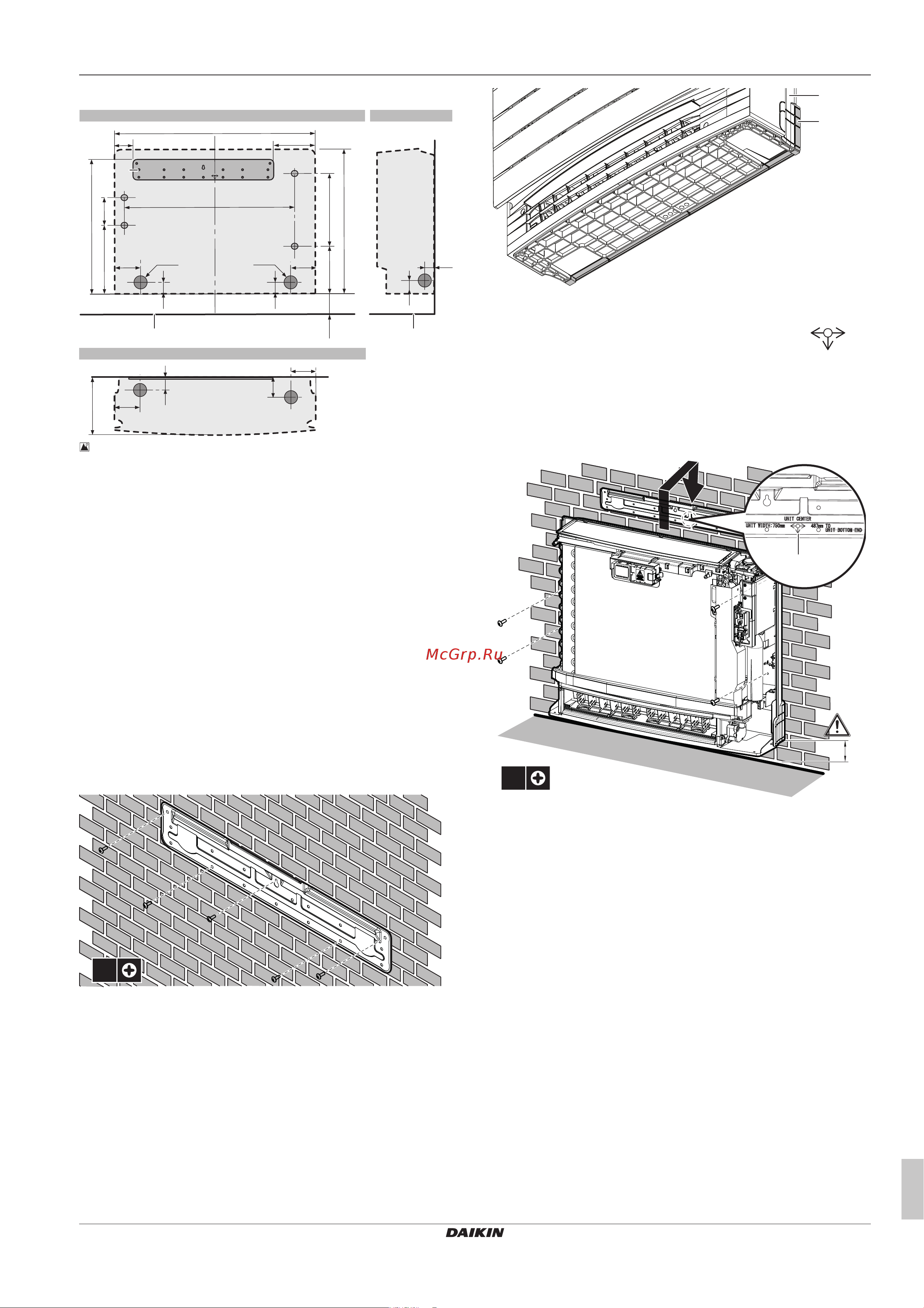 Daikin FVXM25A2V1B [7/16] Монтаж агрегата