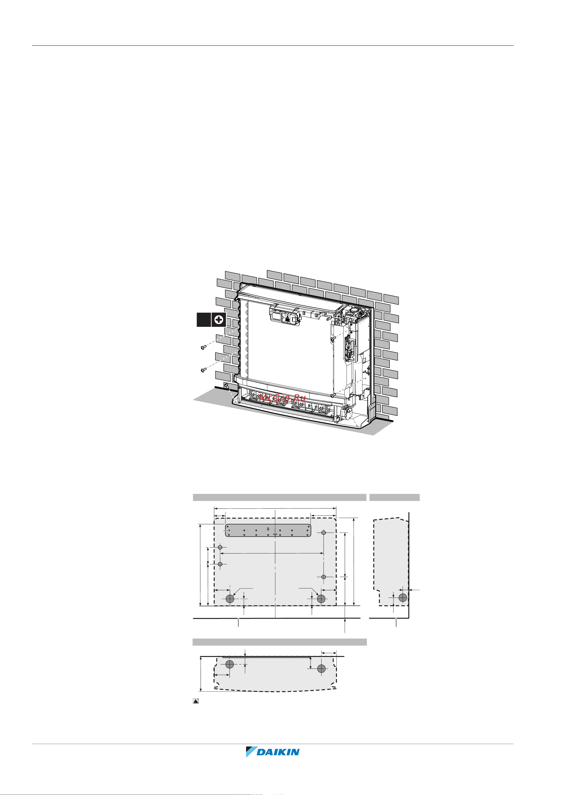 Daikin FVXM50A2V1B [30/64] Монтаж агрегата