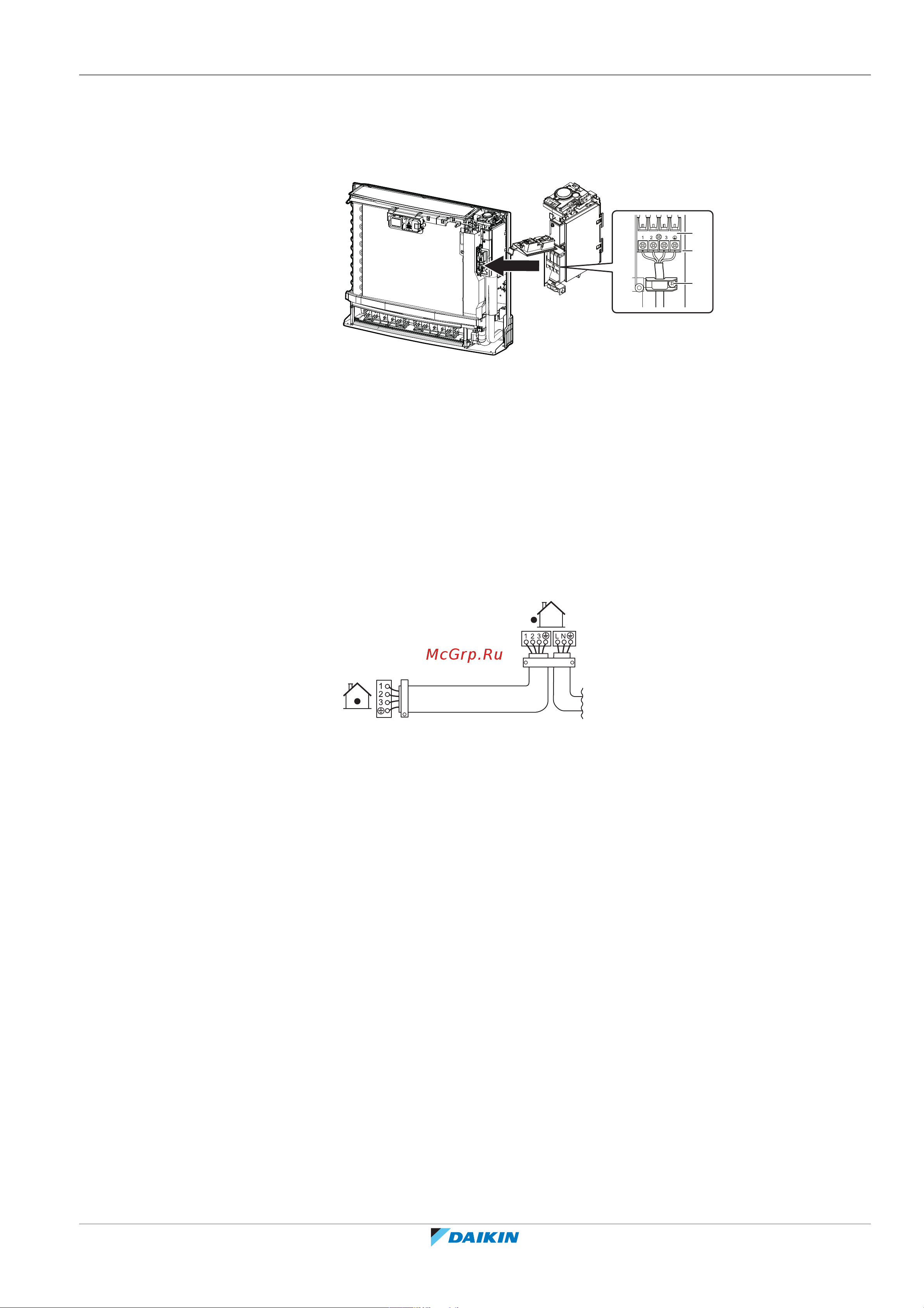 Daikin FVXM35A2V1B [47/64] Подключение дополнительного оборудования проводного или