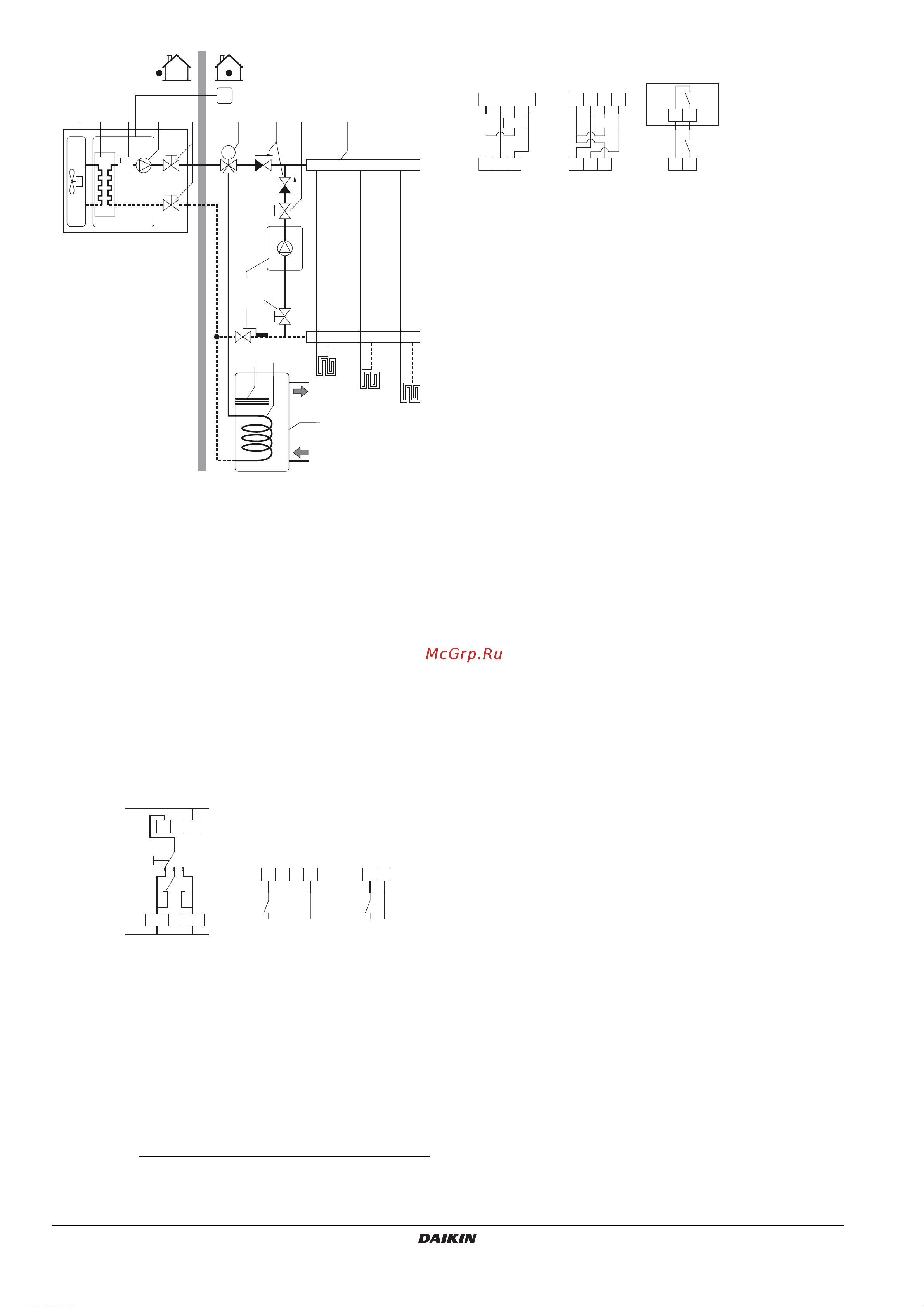 Daikin EBLQ014BB6V3 [12/68] Когда комнатный термостат направляет запрос на обогрев то в зависимости от наружной температуры подачи разрешающего сигнала на вспомогательный водонагреватель включается либо агрегат e d b либо водонагреватель