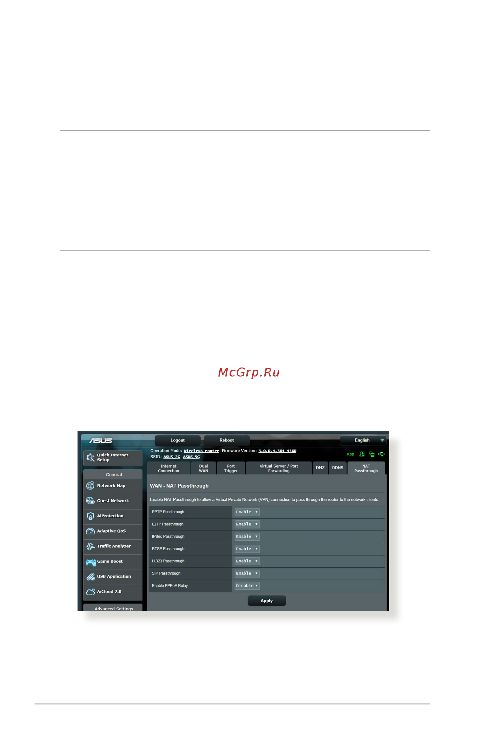 Asus RT-AX86U [82/127] Nat passthrough