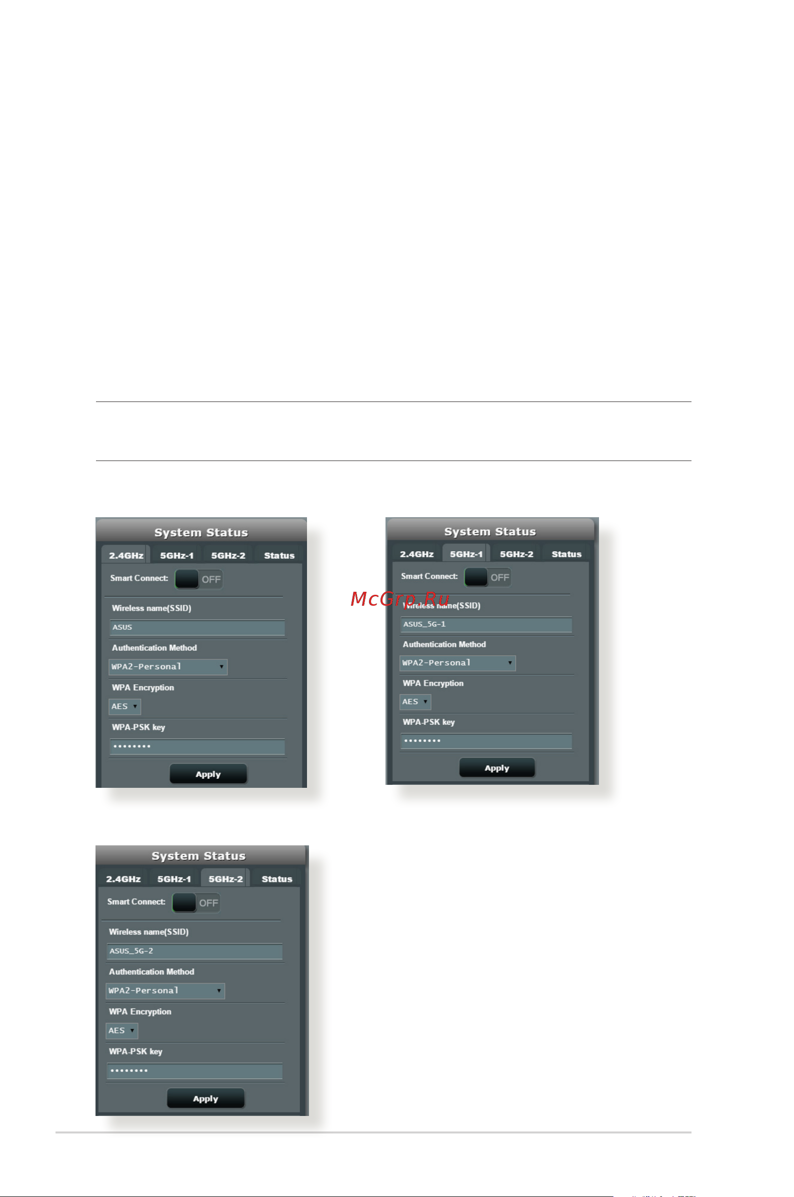 Asus ZenWiFi AX (XT8) [20/156] Setting up the wireless security settings